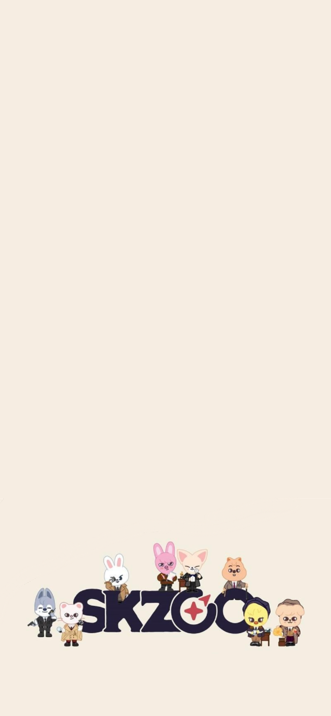 SKZOO Simple Detective Phone Wallpaper (Android and Apple)