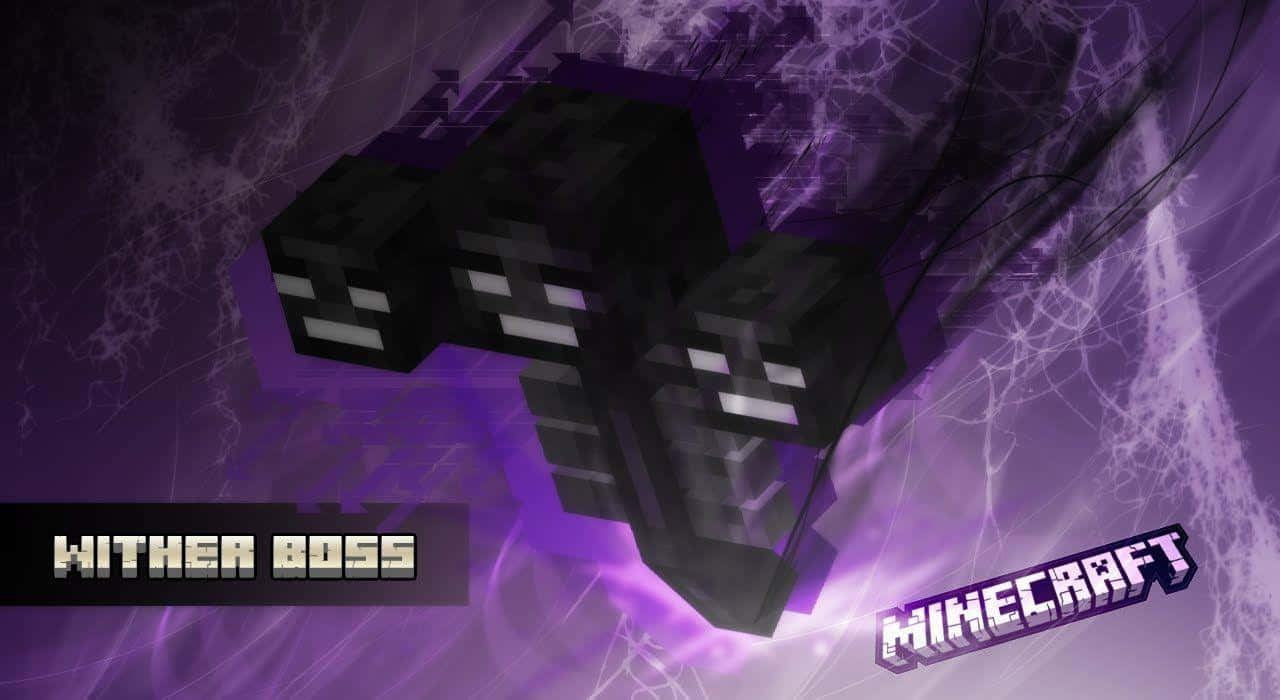Download Minecraft Wither Boss Battle in Action Wallpaper
