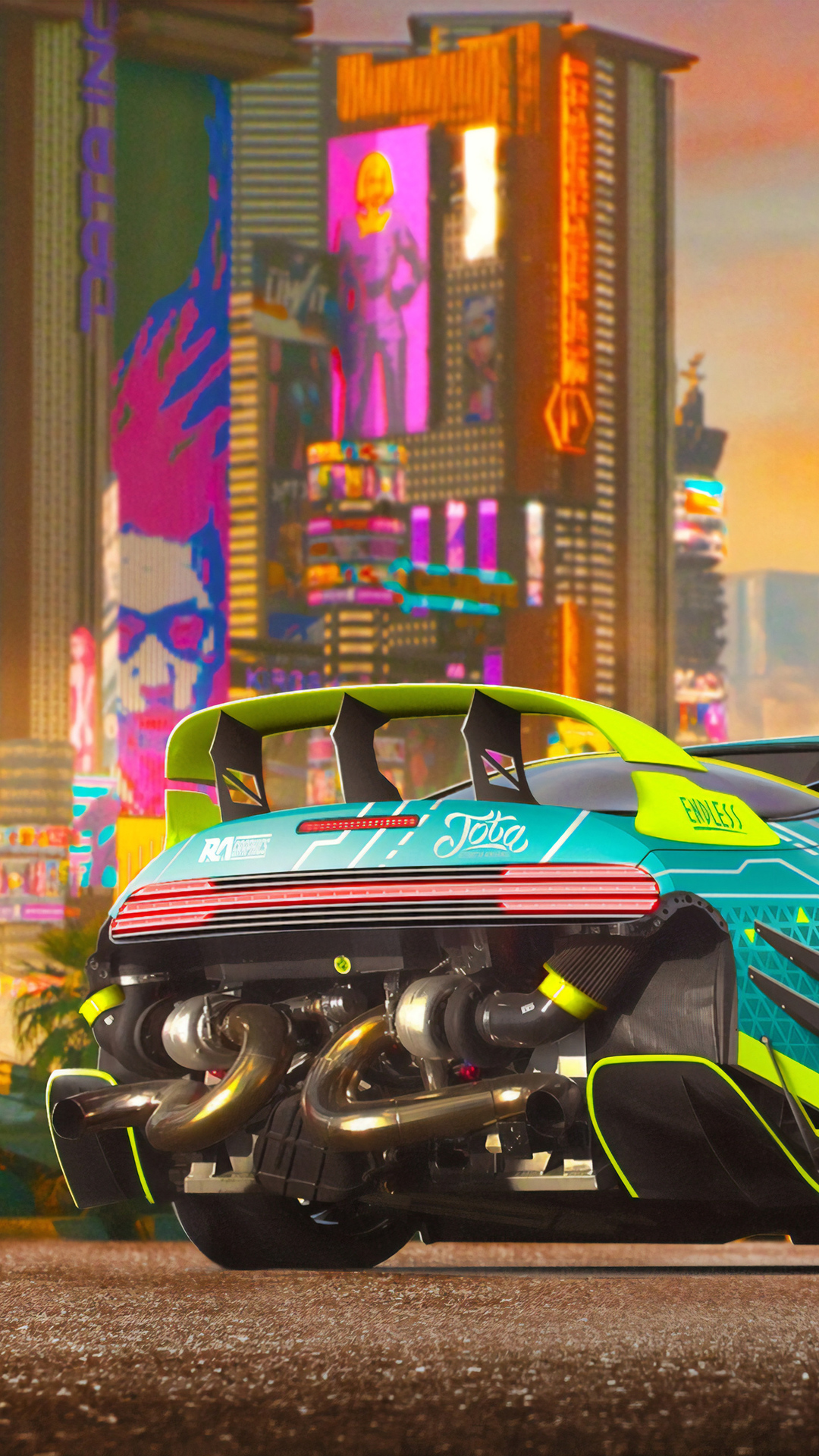 1080x1920 cyberpunk, cars, artist, artwork, digital art, hd, artstation for iPhone 6, 7, 8 wallpaper