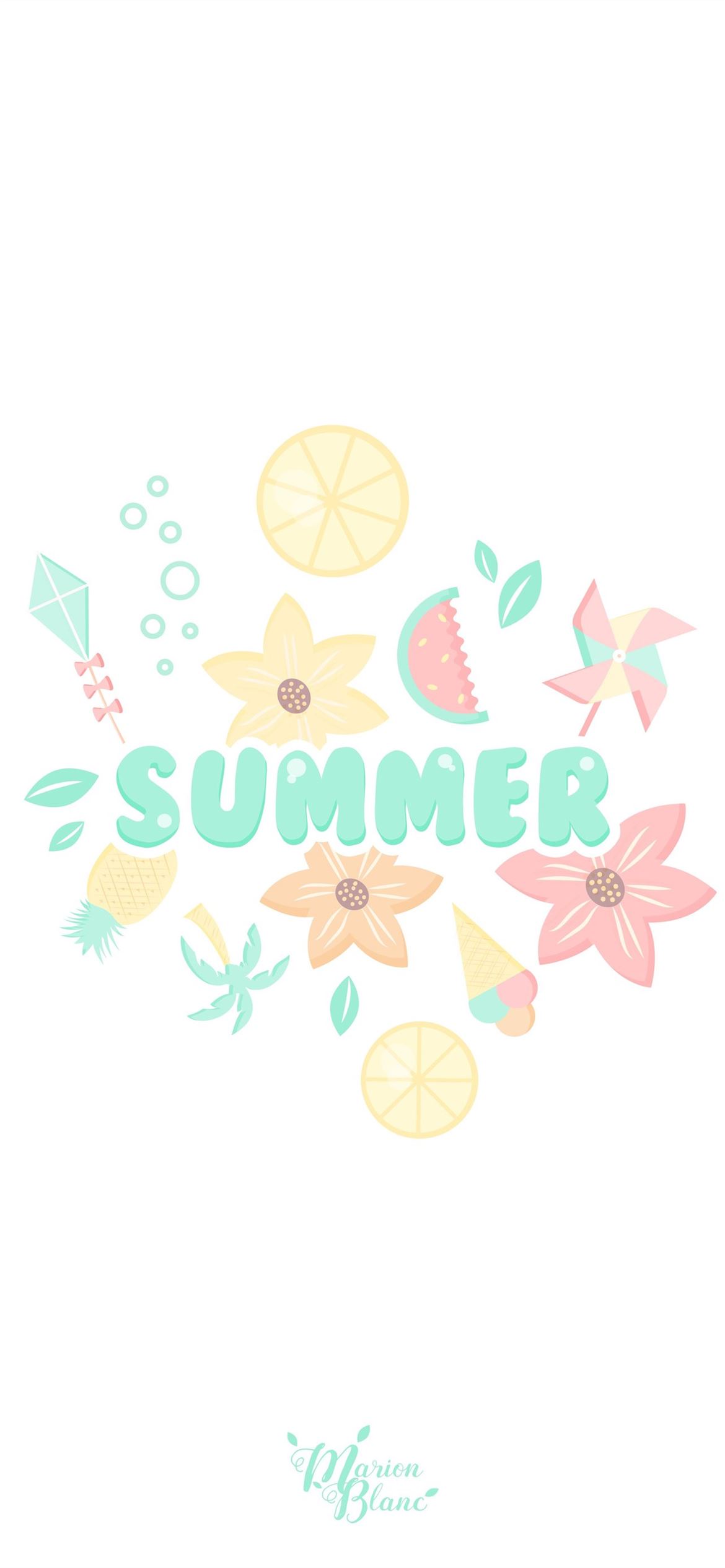 Free Pastel Summer Background