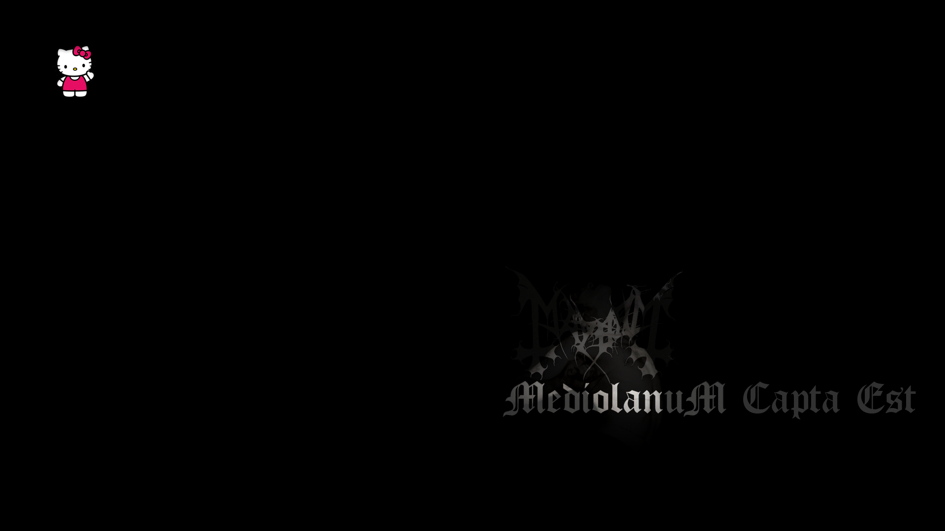 Mayhem Hello Kitty Black Metal Metal