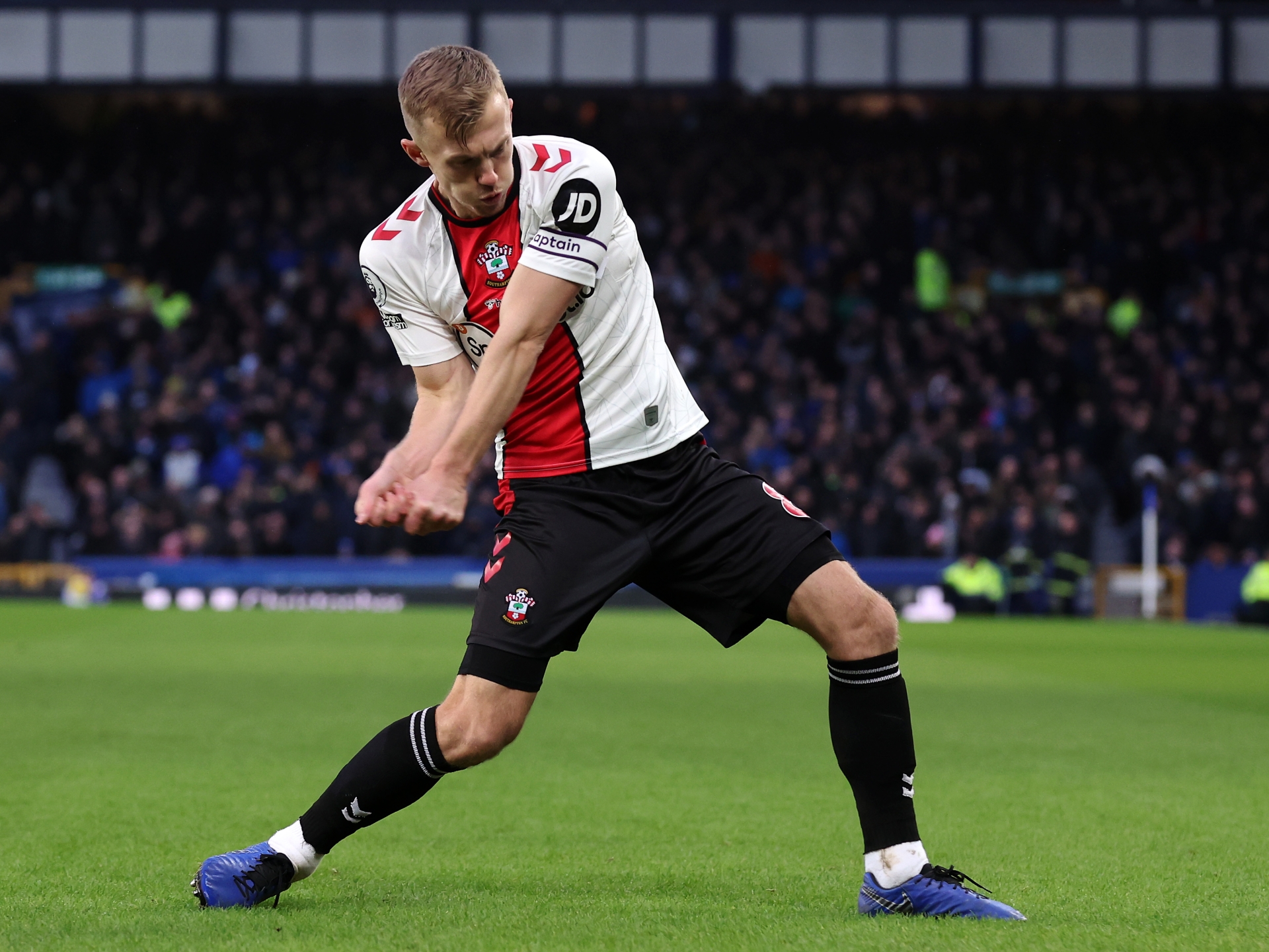 What Does James Ward Prowse's Celebration Mean? Southampton Captain In Superb Scoring Form Dedicates Golf Swing To Son