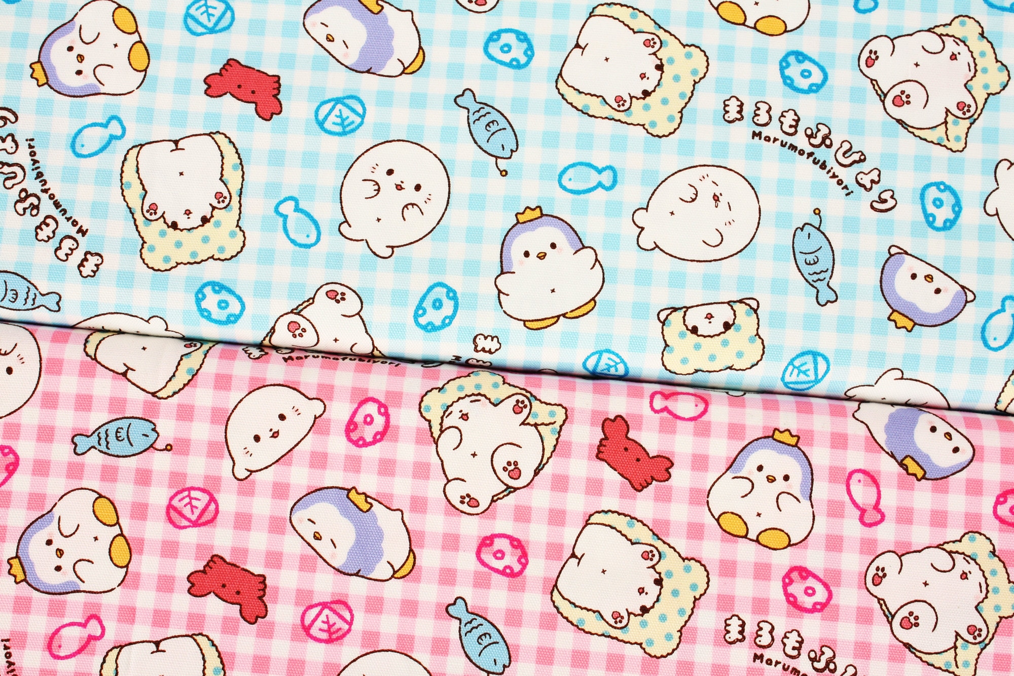 Marumofubiyori Character Cotton Oxford Fabric Printed in Japan