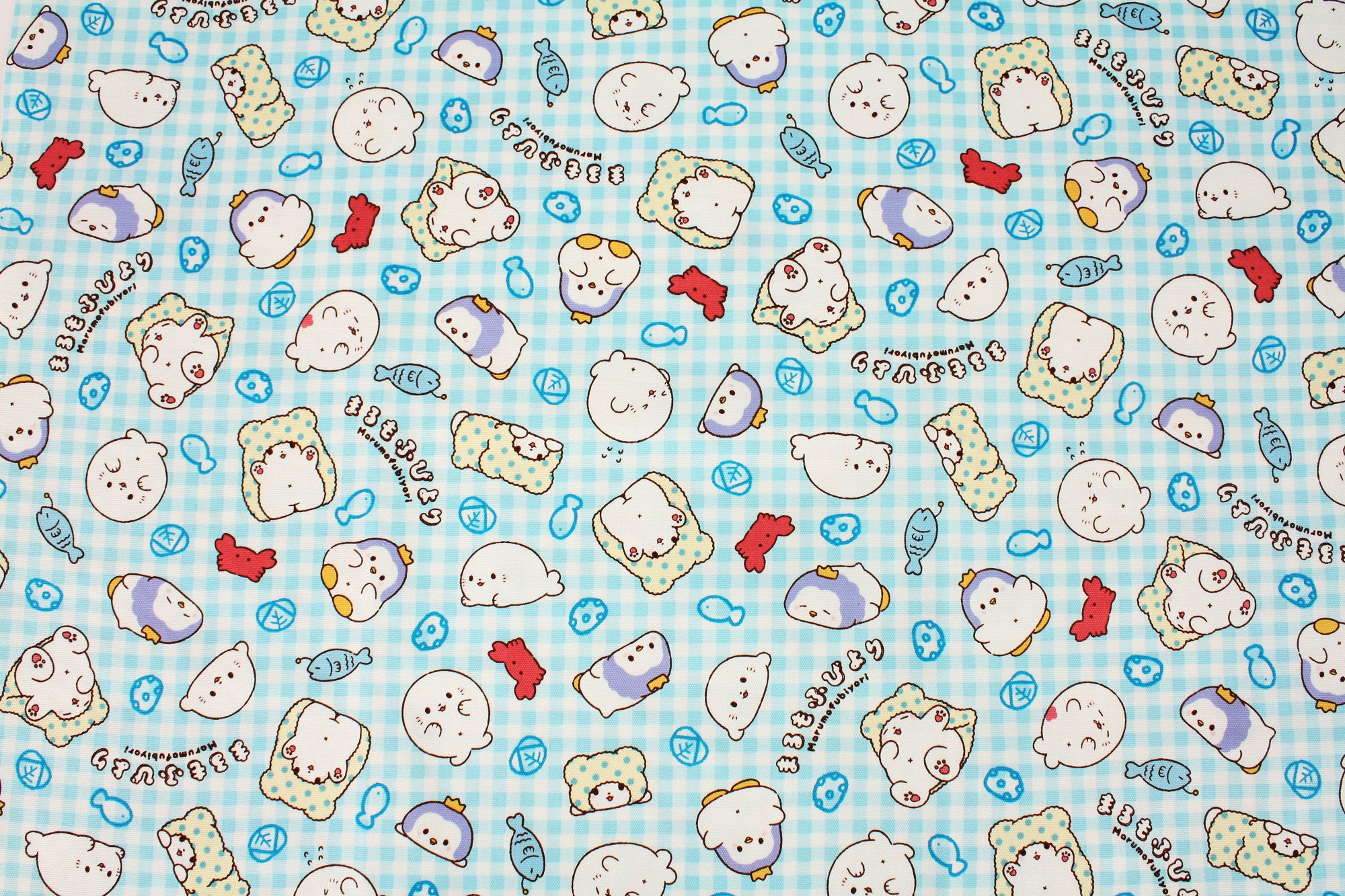 Sanrio Marumofubiyori Character Cotton Oxford Fabric printed in Japan