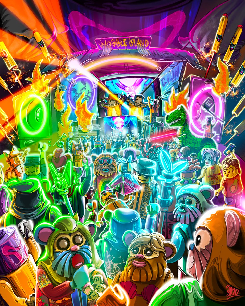 Ganja White Night can find Bikini Batman?! Imagine if Wobble Island was a thing