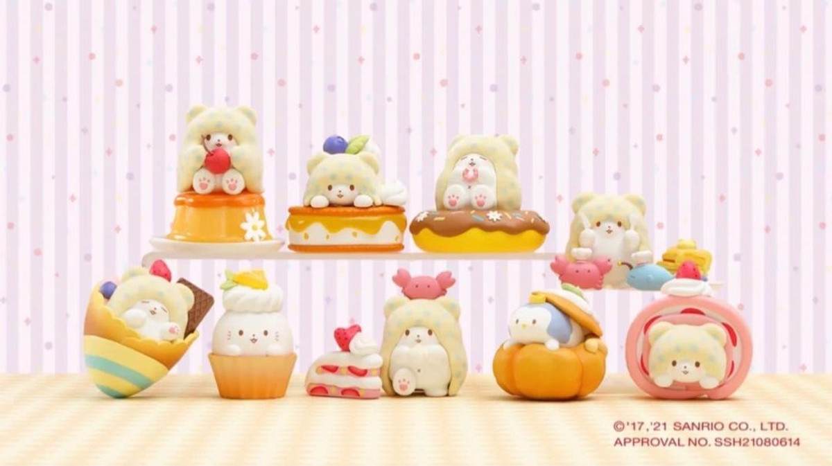 Marumofubiyori Blanket Bear Desserts Blind Box
