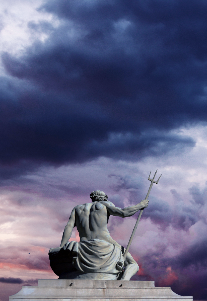 Poseidon (by L&CoolJ). Greek sculpture, Greek art, Art wallpaper iphone