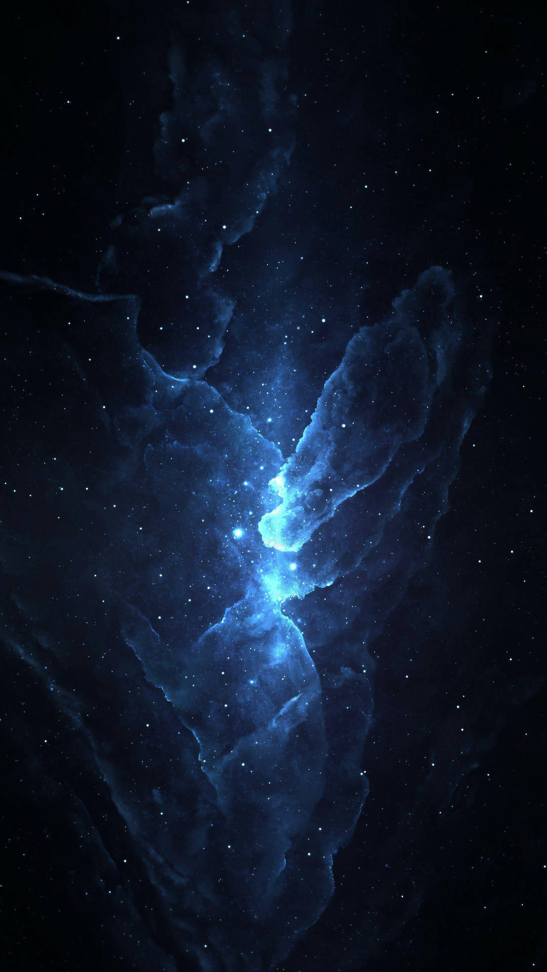 Download 4k Phone Background Blue Stars In Space Wallpaper