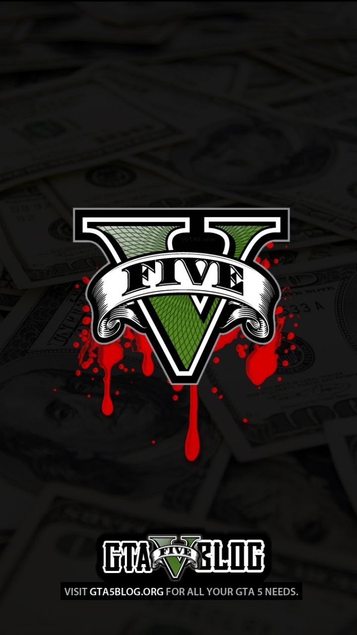Download Grand Theft Auto V Logo wallpaper for mobile phone, free Grand Theft Auto V Logo HD picture