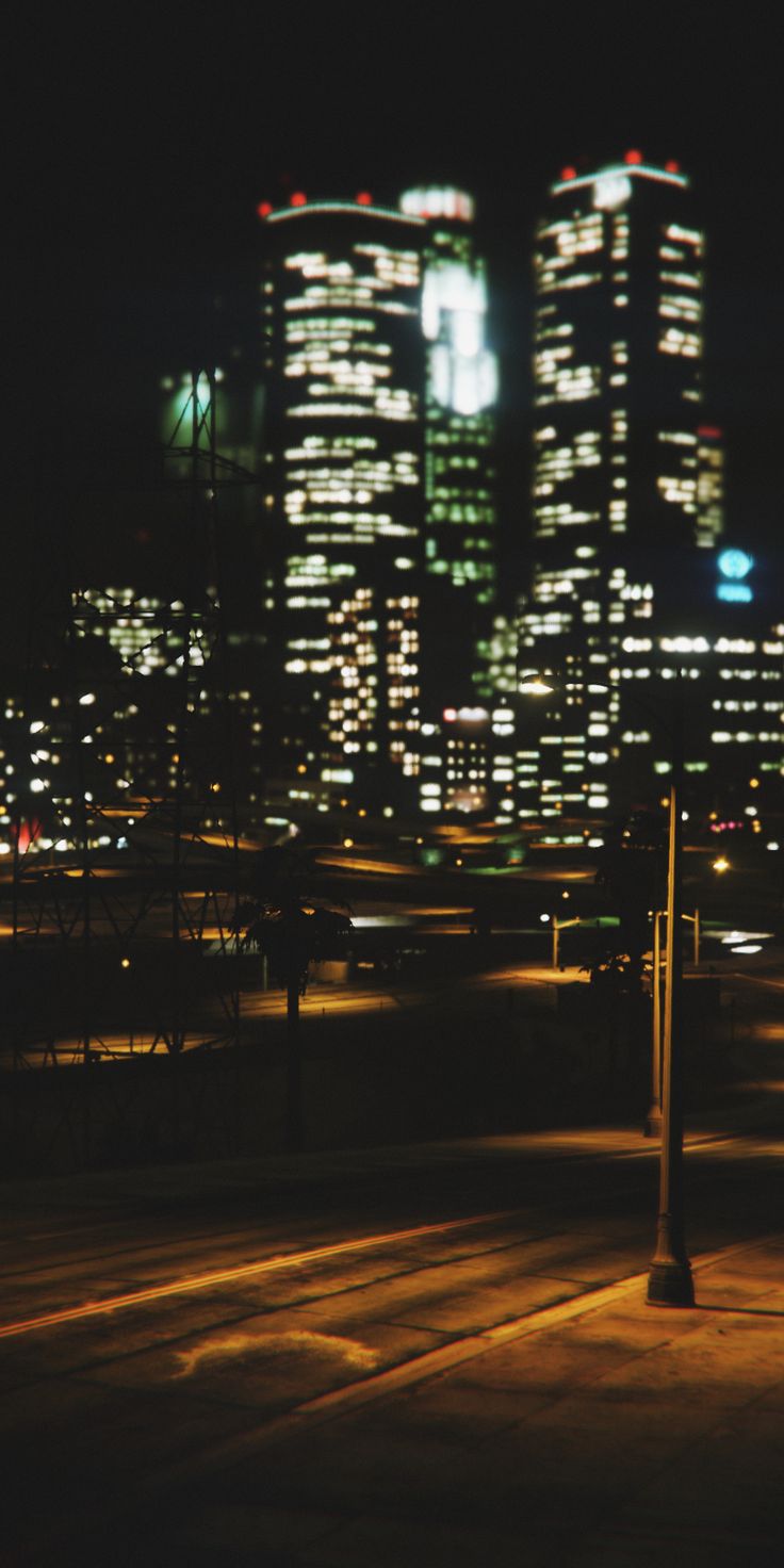 Night, cityscape, buildings, video game, GTA V, 1080x2160 wallpaper. Widescreen wallpaper, Background image, Background