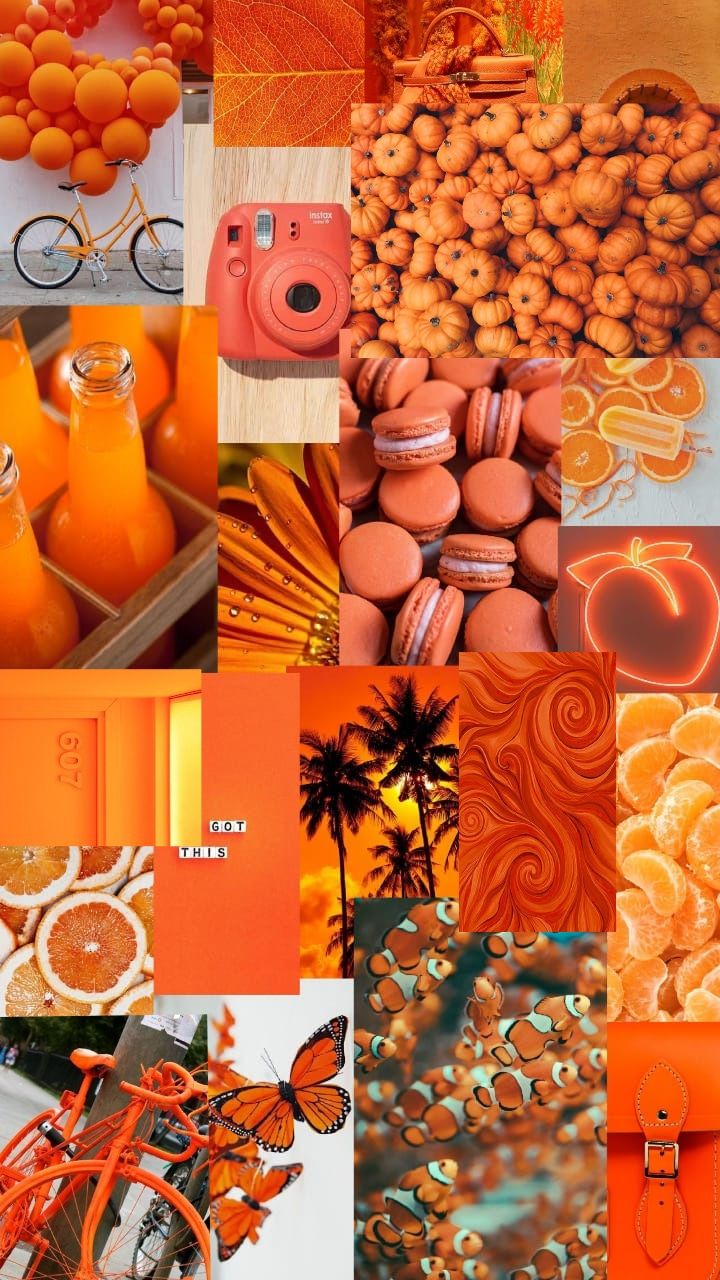 Wallpaper Aesthetic. Retro wallpaper iphone, Aesthetic pastel wallpaper, Orange wallpaper