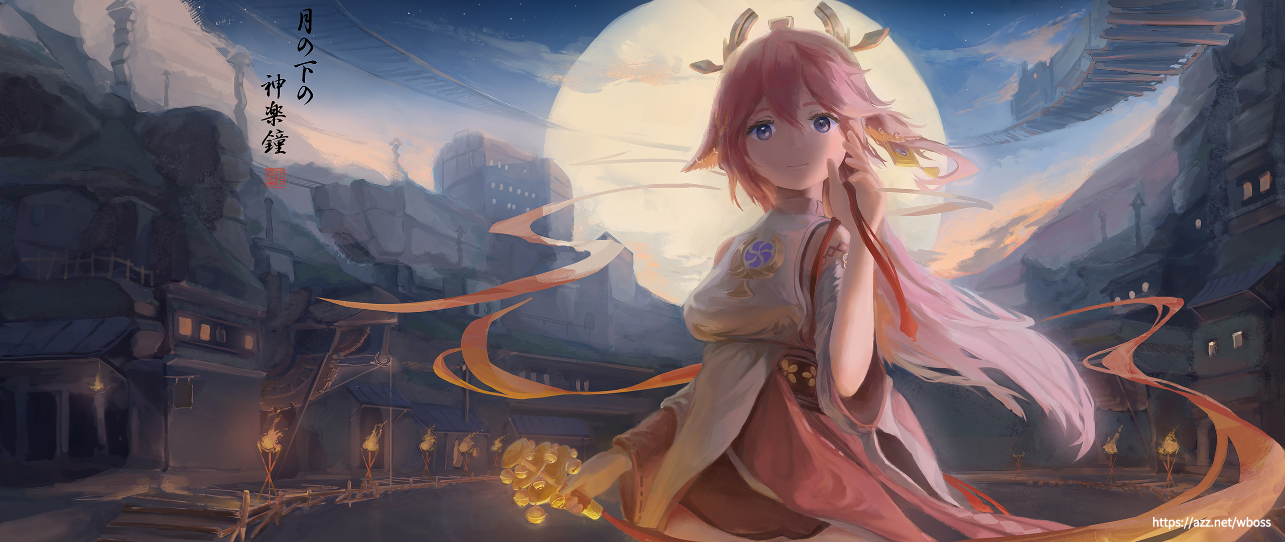 Anime Anime Girls Genshin Impact Wboss Wallpaper:2560x1080