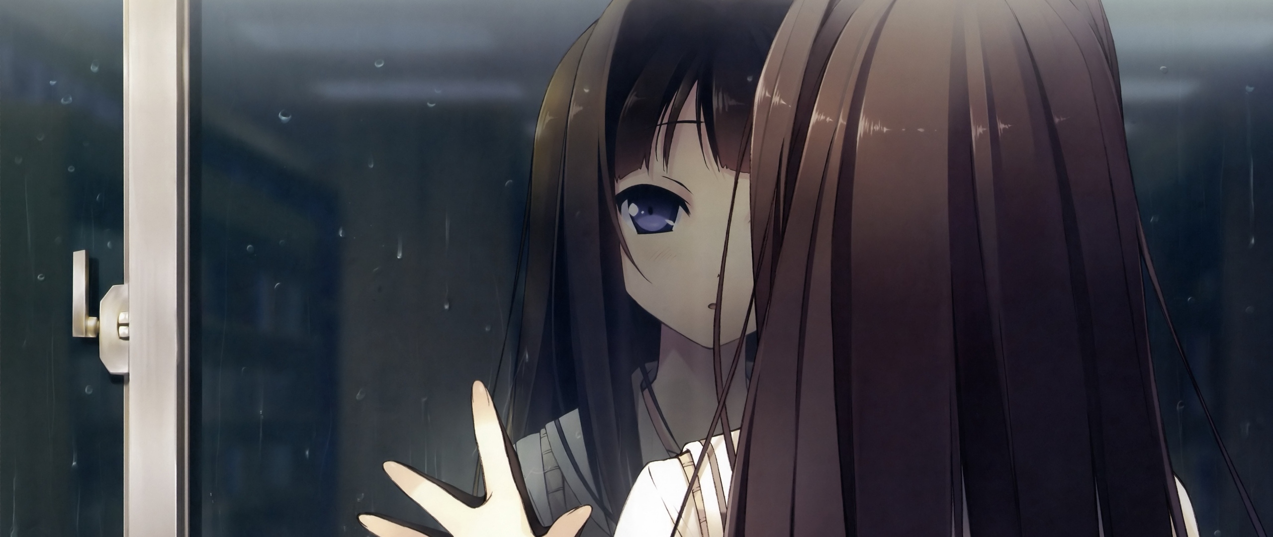 Wallpaper Black Haired Girl Anime Character, Background Free Image