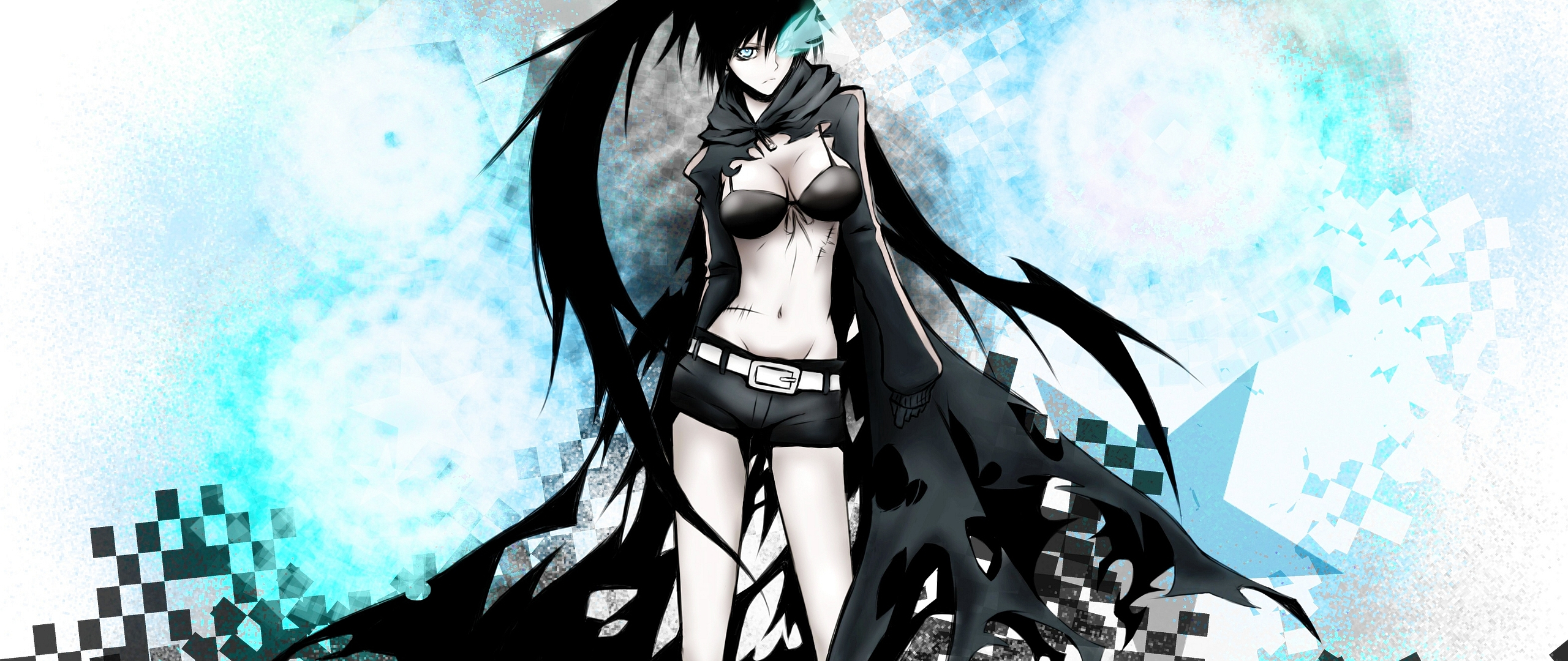 Download 2560x1080 Wallpaper Black Rock Shooter, Anime Girl, Dual Wide, Widescreen, 2560x1080 HD Image, Background, 10025