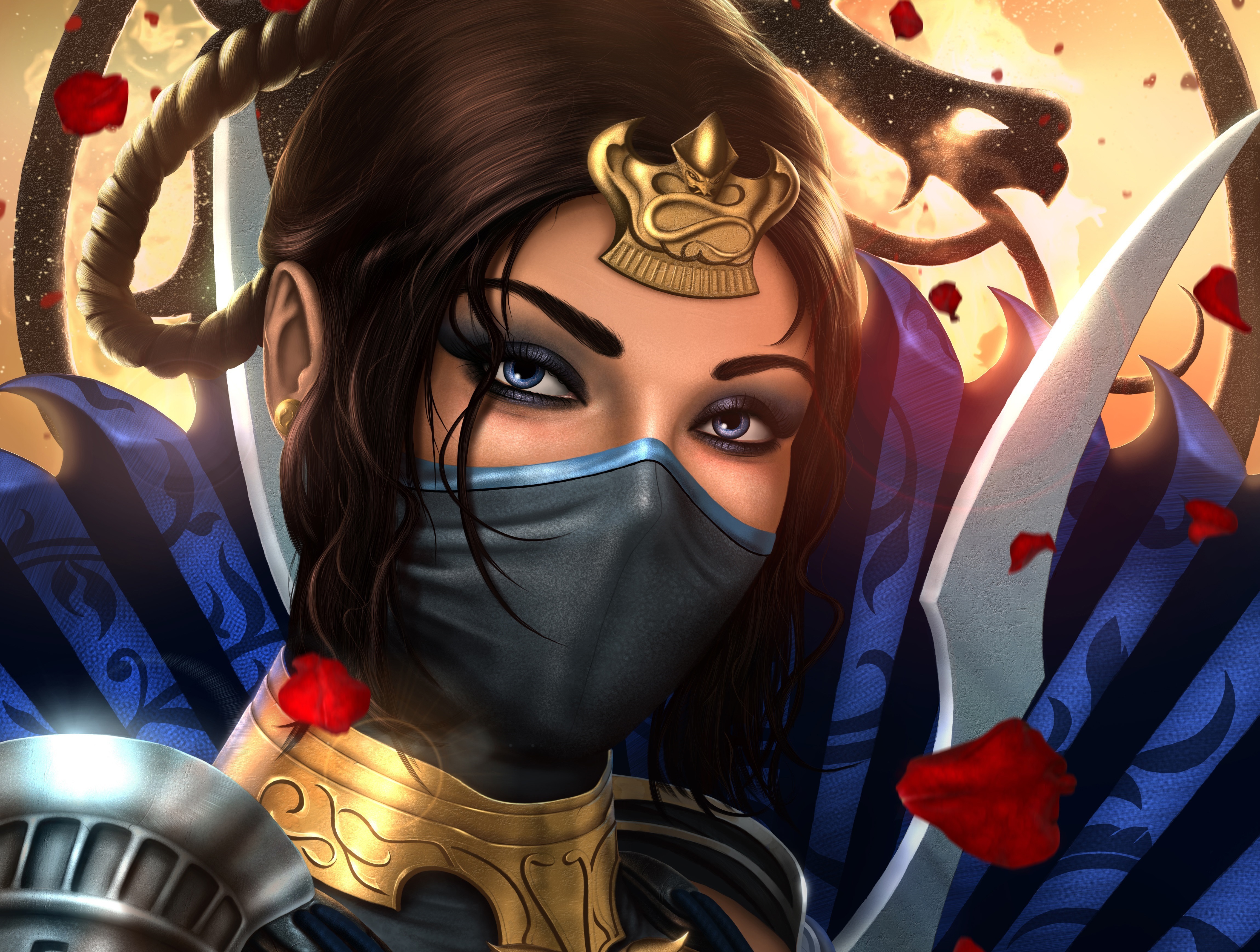 4K Kitana (Mortal Kombat) Wallpaper and Background Image