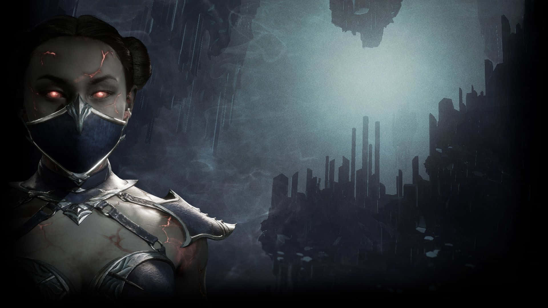 Download Kitana, the Fearless Warrior in Mortal Kombat Wallpaper