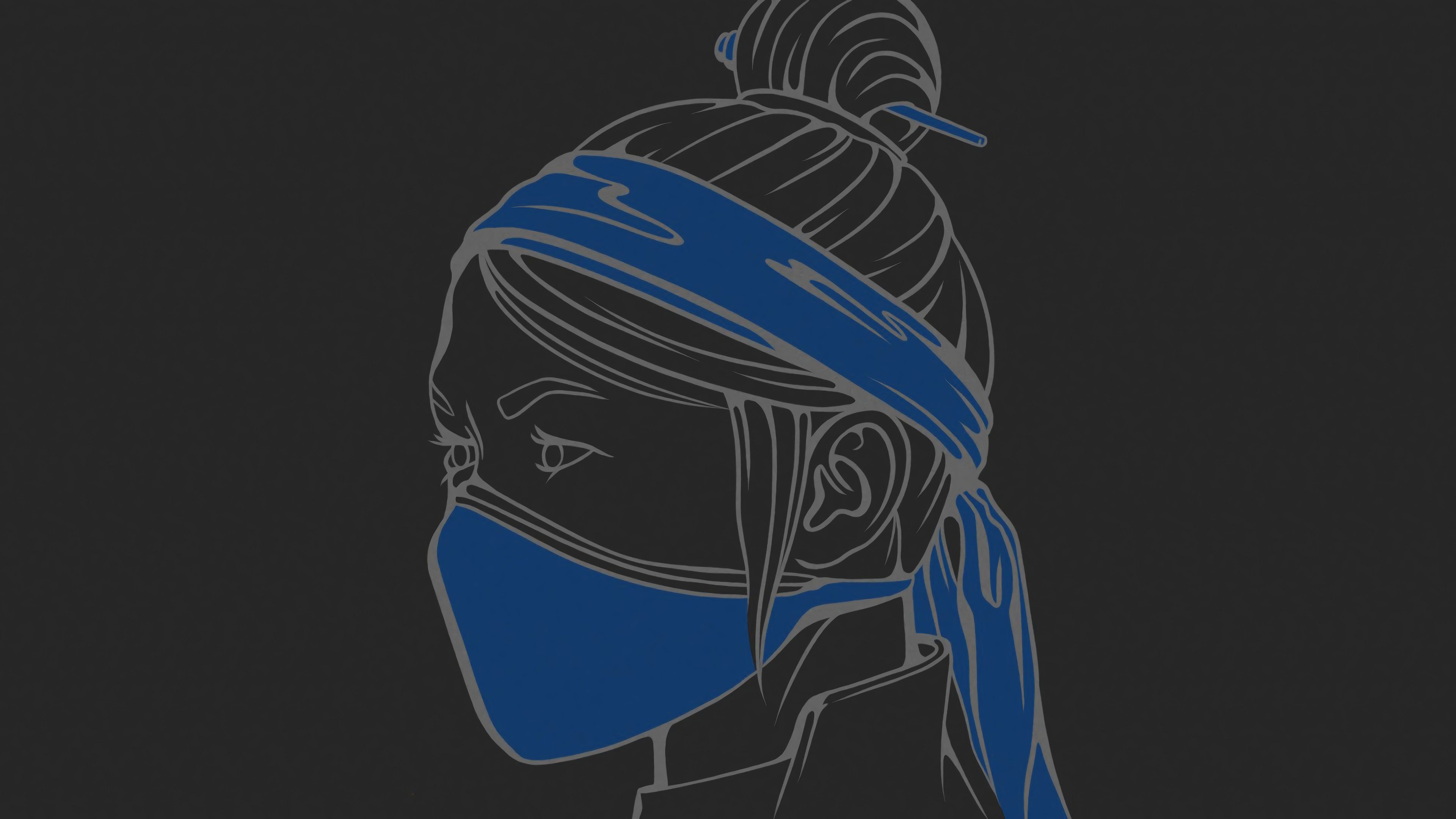 Kitana, Mortal Kombat 11, Minimalist, 4K Gallery HD Wallpaper