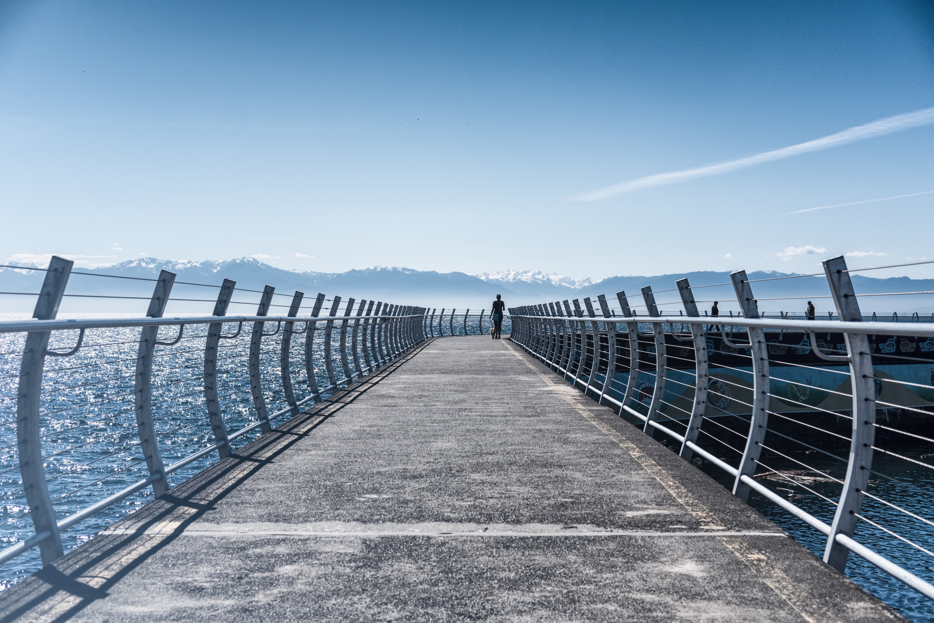 Wallpaper / mountain ocean ogden point and victoria bc HD 4k wallpaper free download