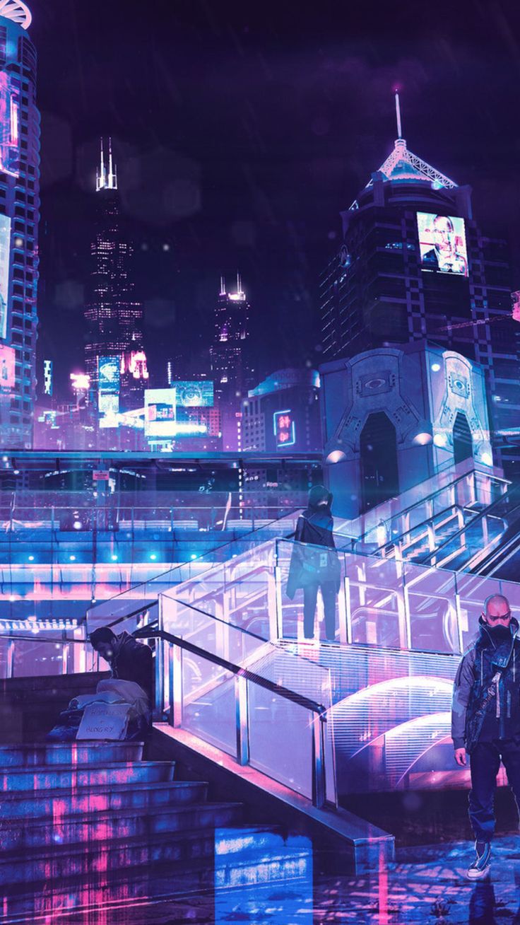 Cyberpunk City Wallpaper Free Cyberpunk City Background - Cyberpunk city, City wallpaper, Futuristic city