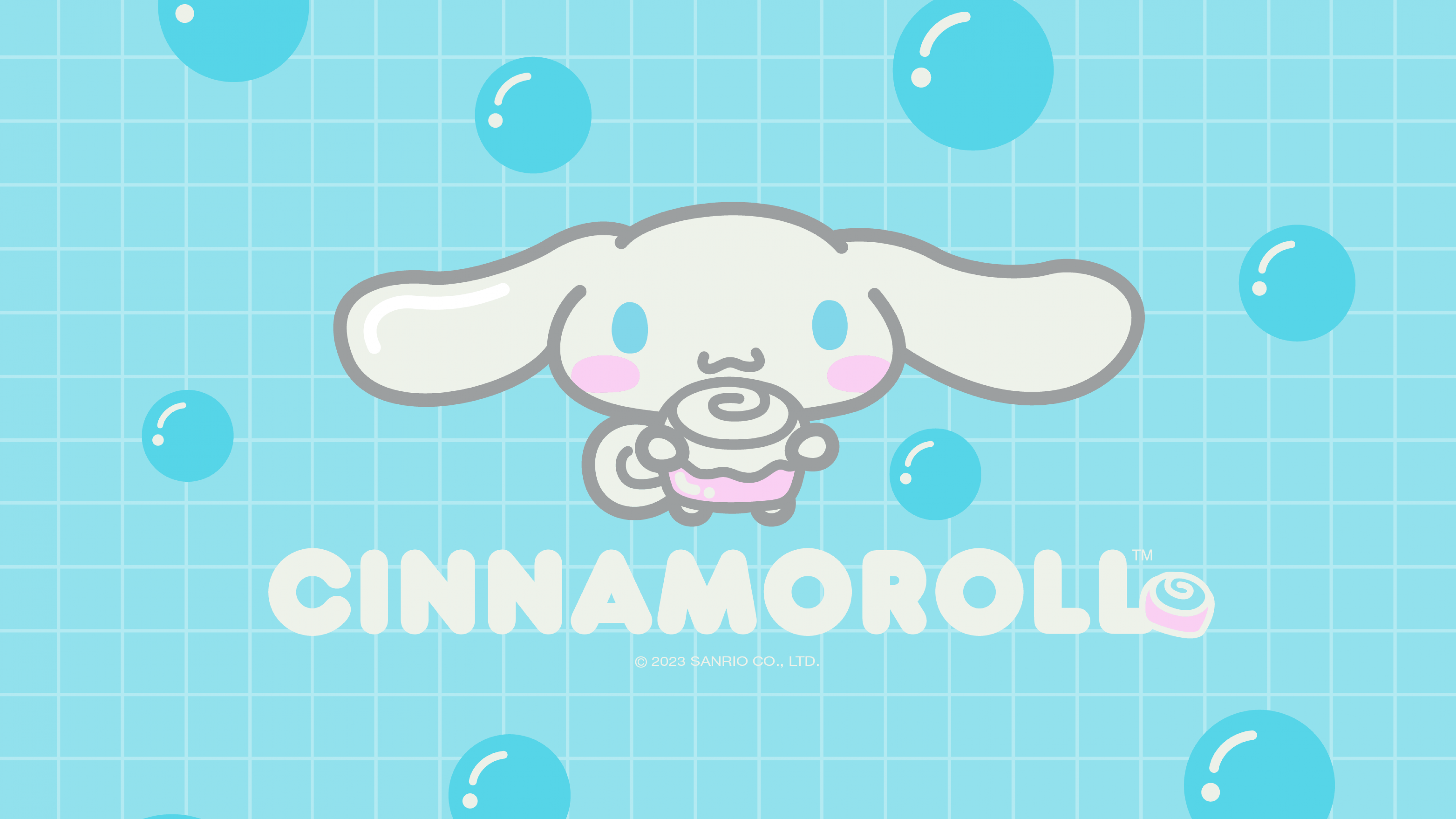 Cinnamoroll Wallpaper 4K, Pastel cyan, Cute cartoon