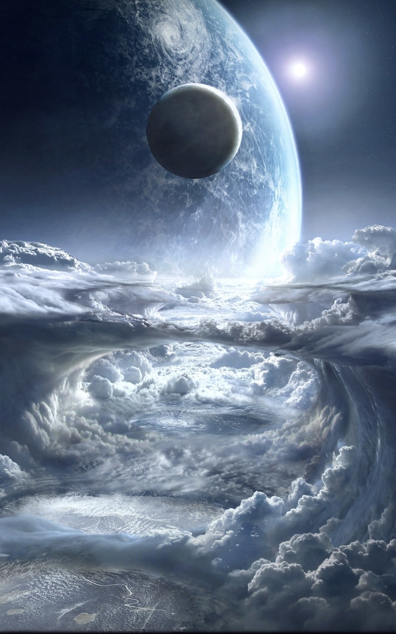Wallpaper / Sci Fi Space Phone Wallpaper, Cloud, Planet, 800x1280 free download