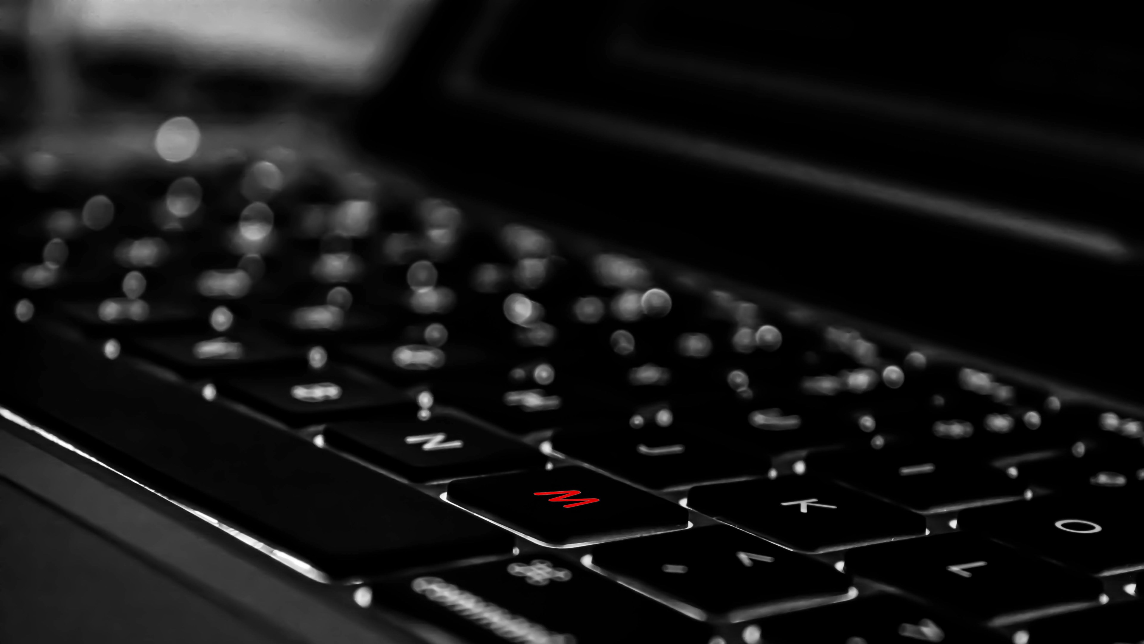 Wallpaper / laptop macbook pro keyboard and backlight HD 4k wallpaper free download