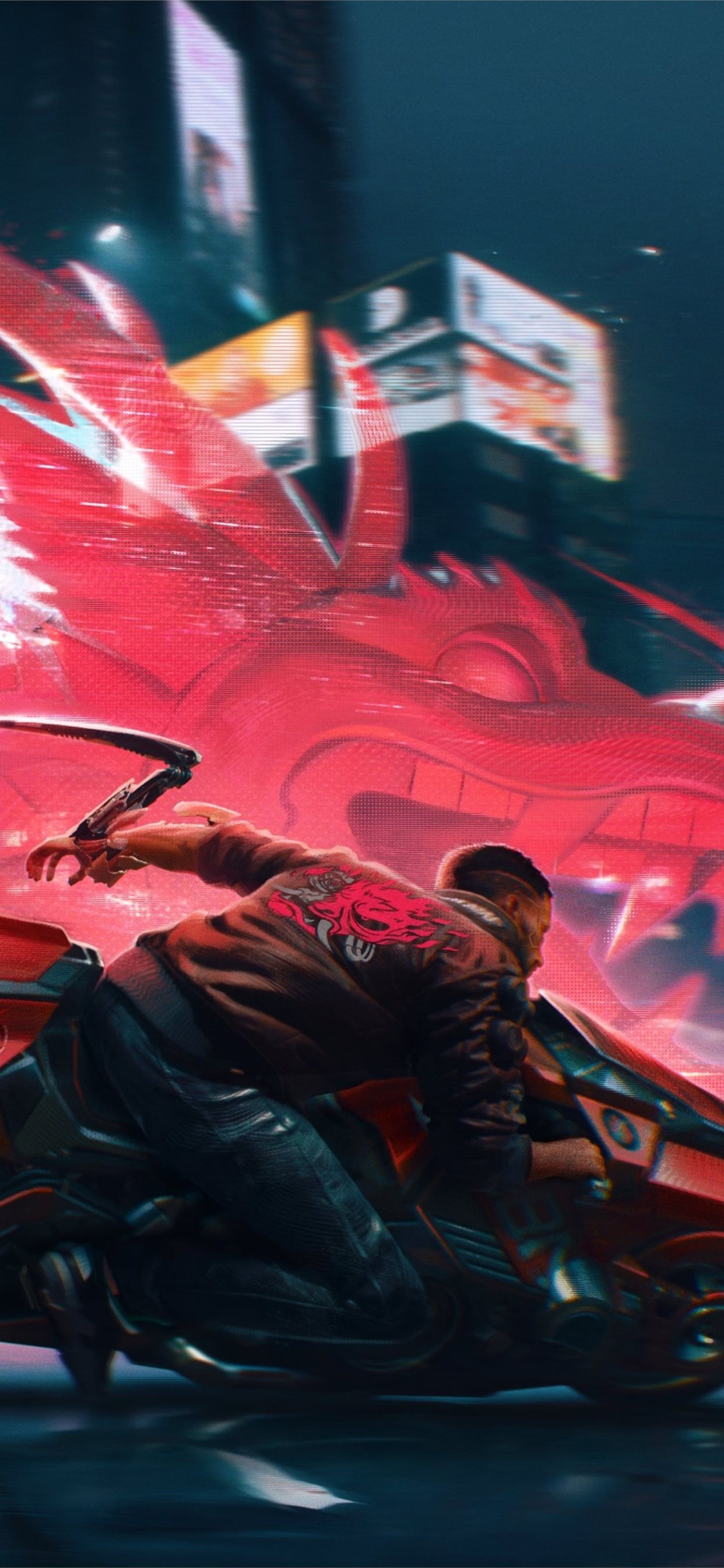 cyberpunk 2077 dragon boat 4k iPhone 11 Wallpaper Free Download