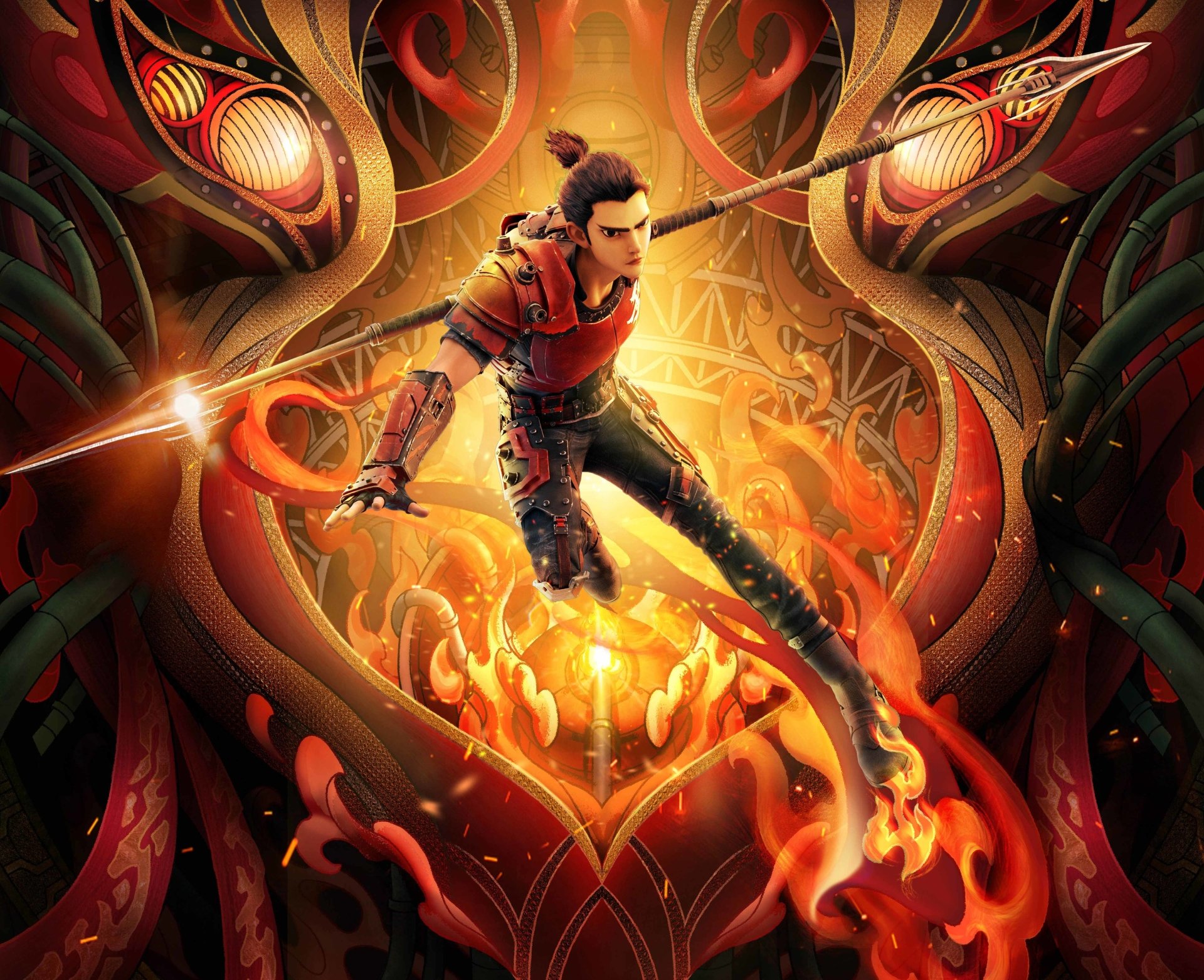 4K Xin Shen Bang: Ne Zha Chongsheng Wallpaper and Background Image