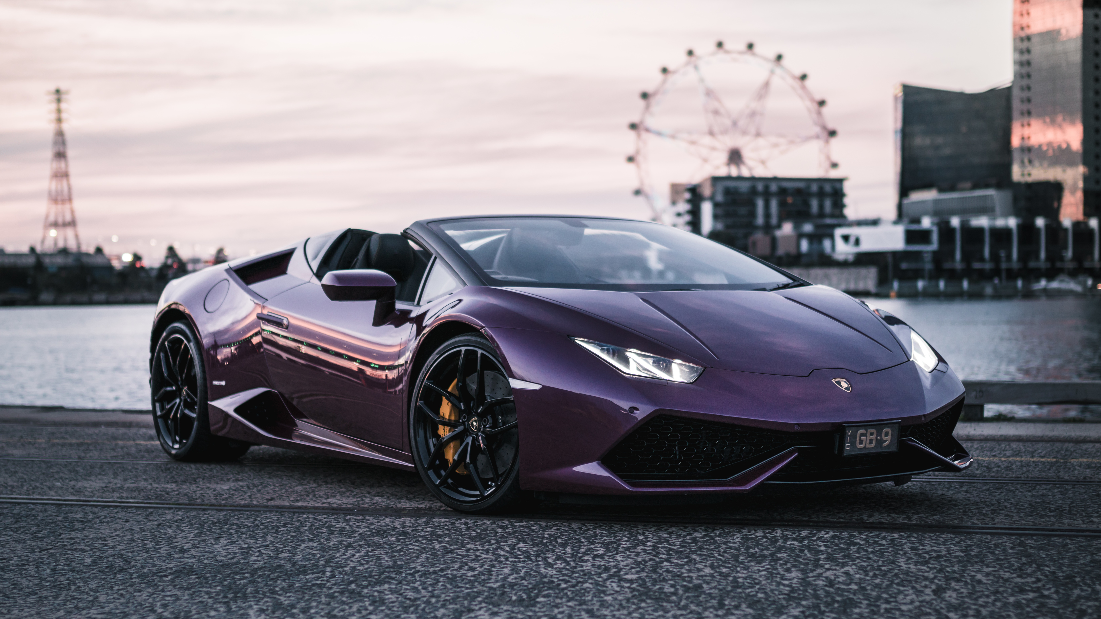 Wallpaper 4k Purple Lamborghini Huracan Wallpaper