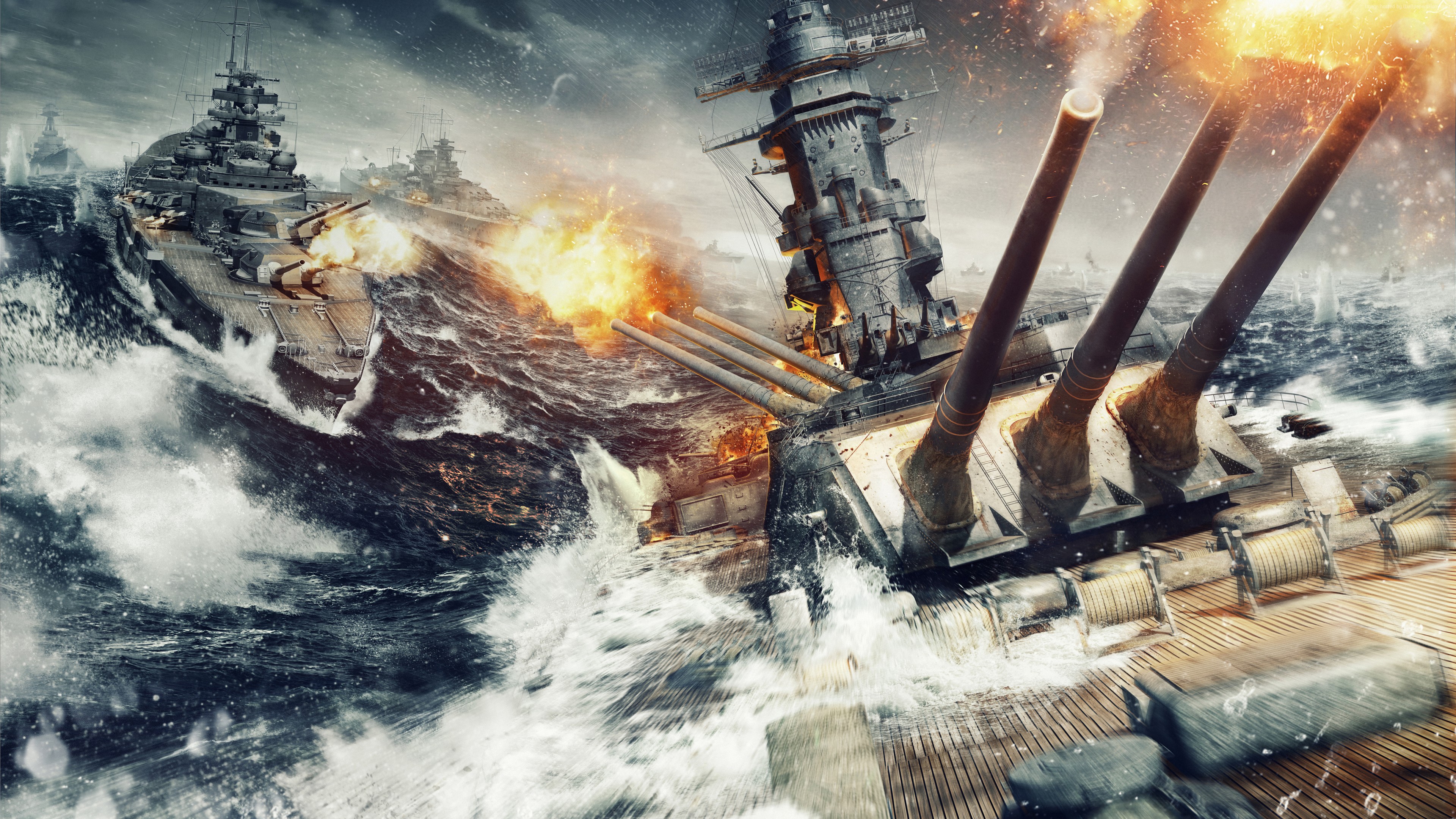 Wallpaper World of Warships, Battleship, Ship, pc Game, Game, Background Free Image