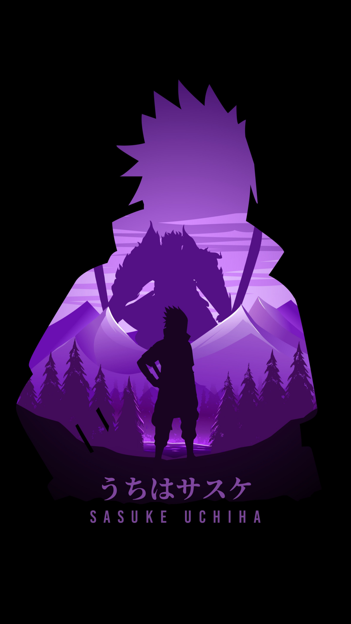 Sasuke Uchiha Wallpaper 4K, AMOLED