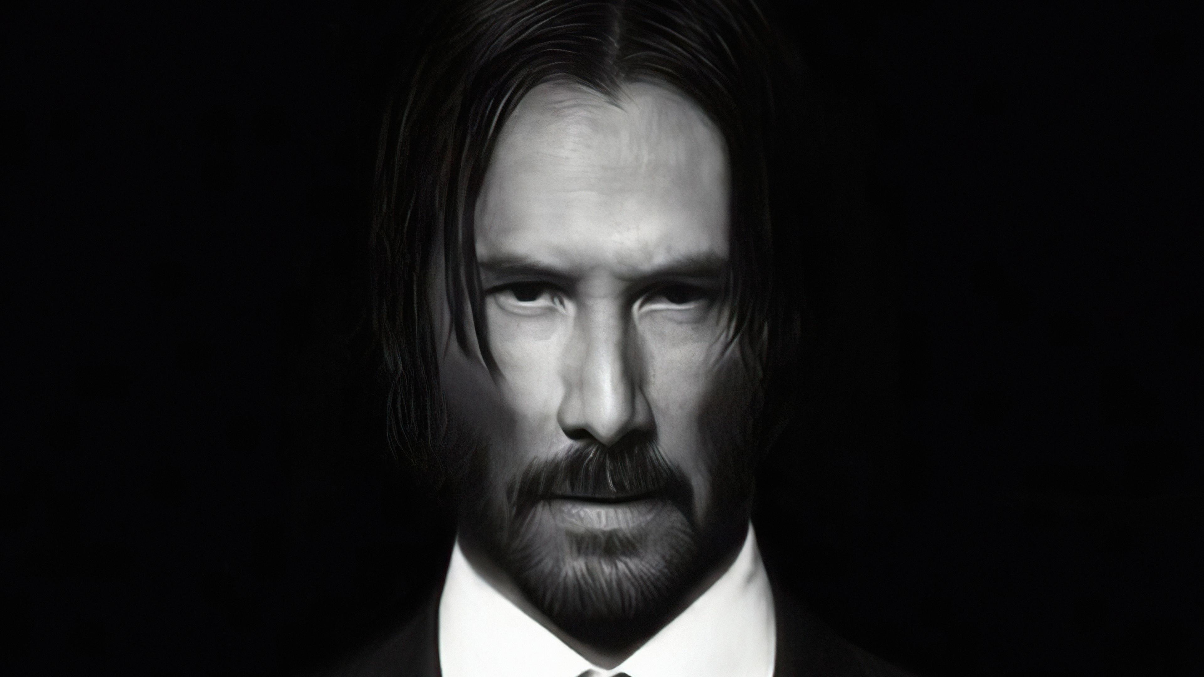 John Wick Black Wallpaper