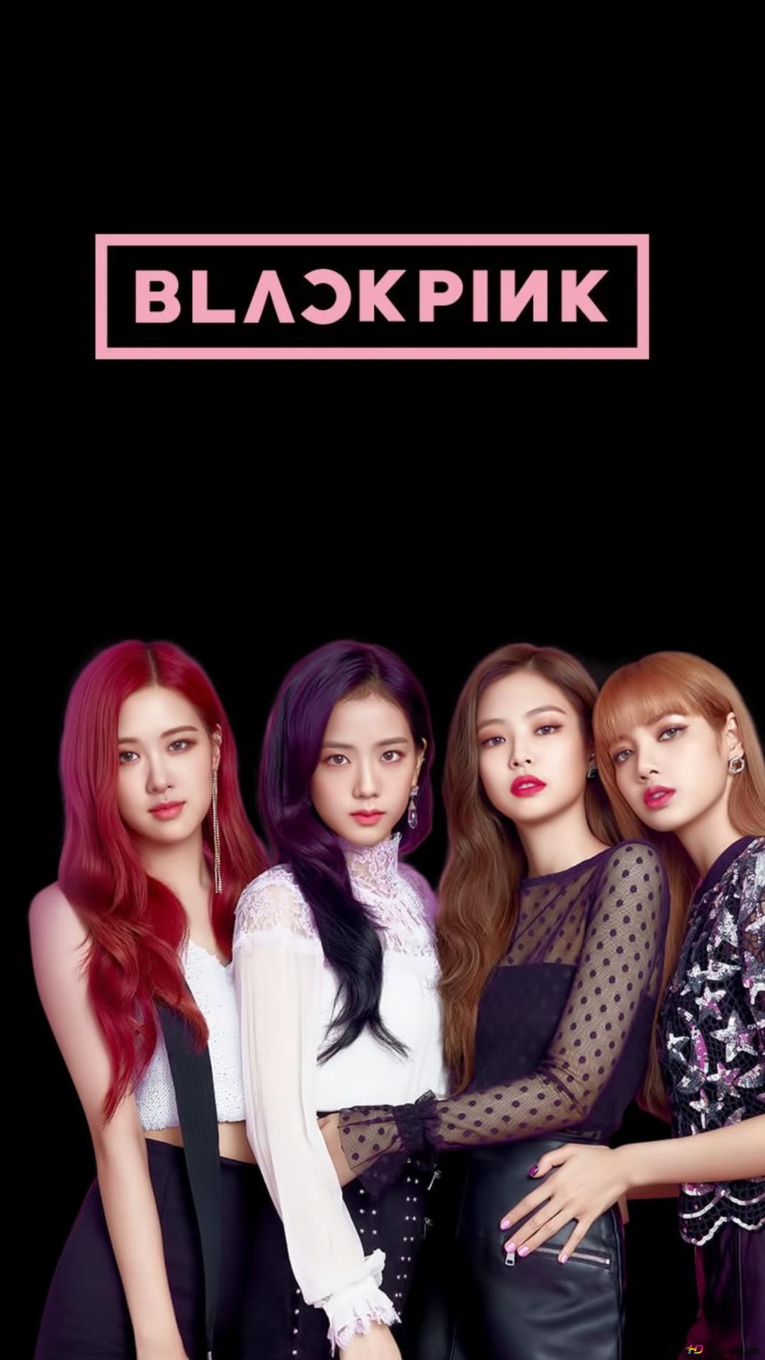 Blackpink girl group members Rose, Lisa, Jennie, Jisoo HD wallpaper download