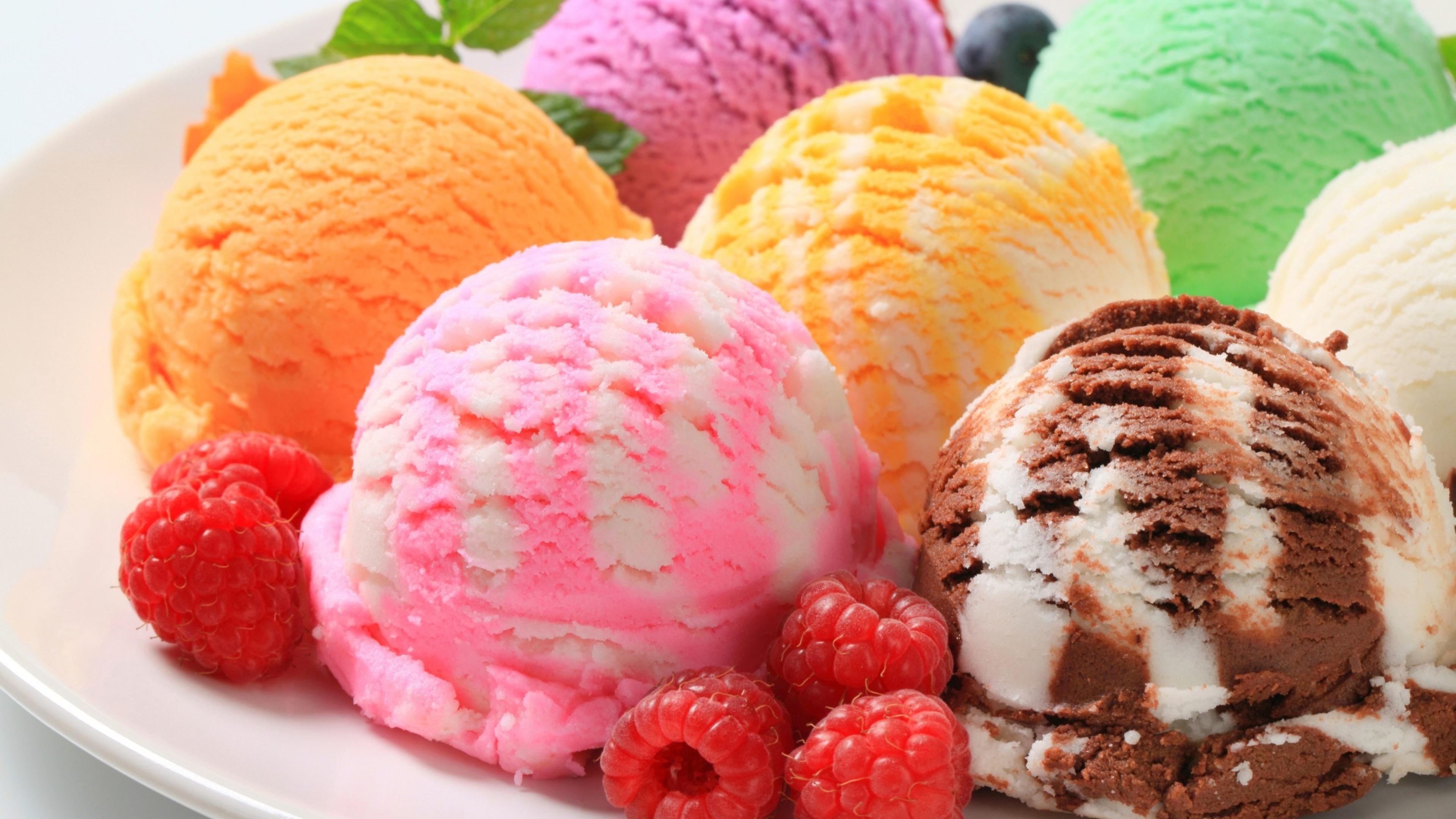 Delicious fruit ice cream in a hot summer day -HD wallpaper