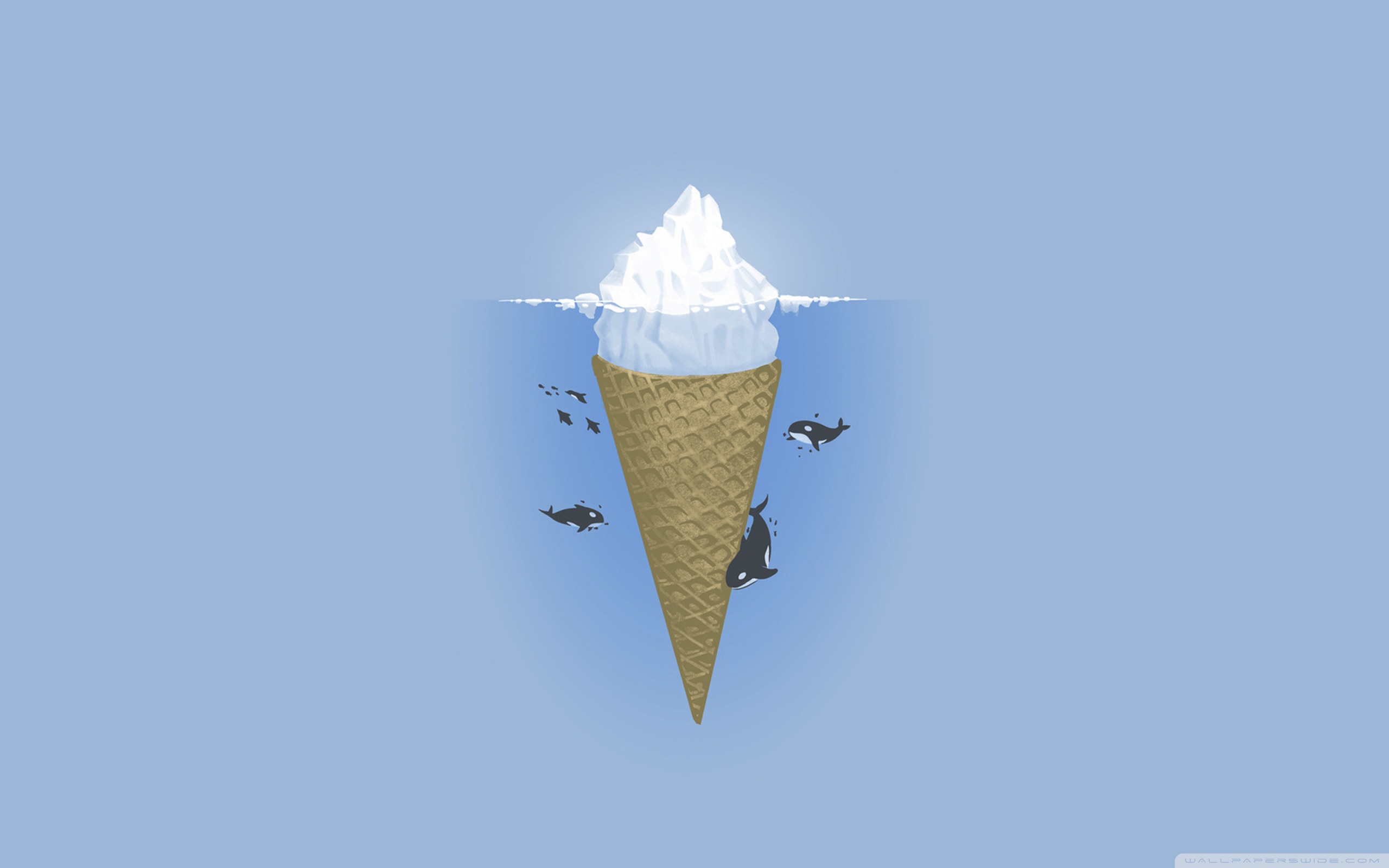 Iceberg Ice Cream Ultra HD Desktop Background Wallpaper for 4K UHD TV, Multi Display, Dual Monitor, Tablet