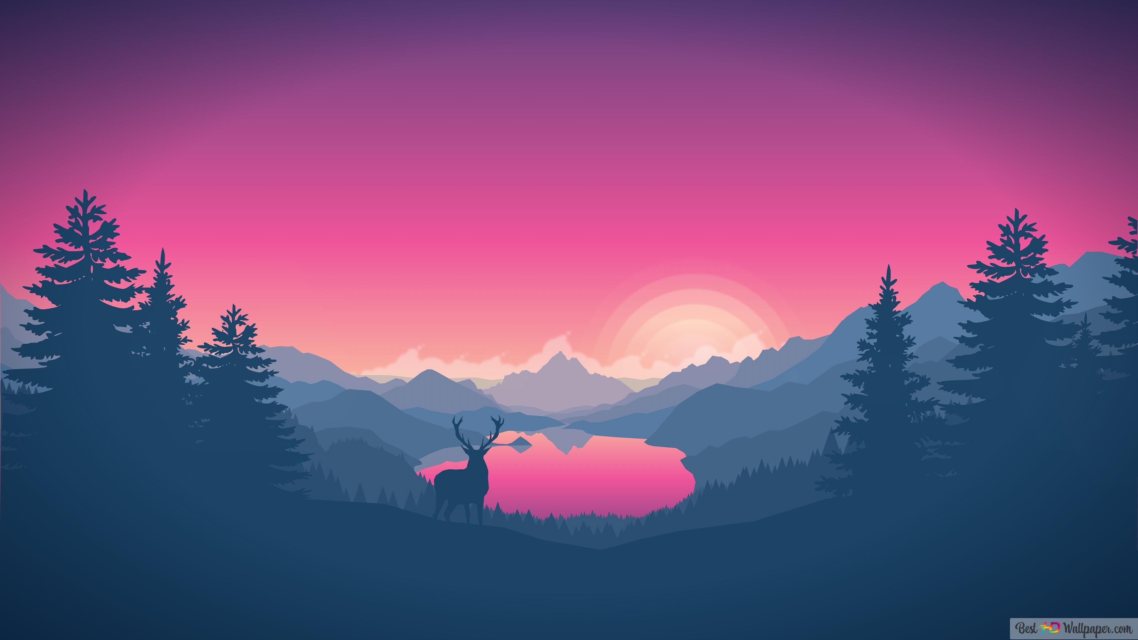 Nature Landscape Art 4K wallpaper download