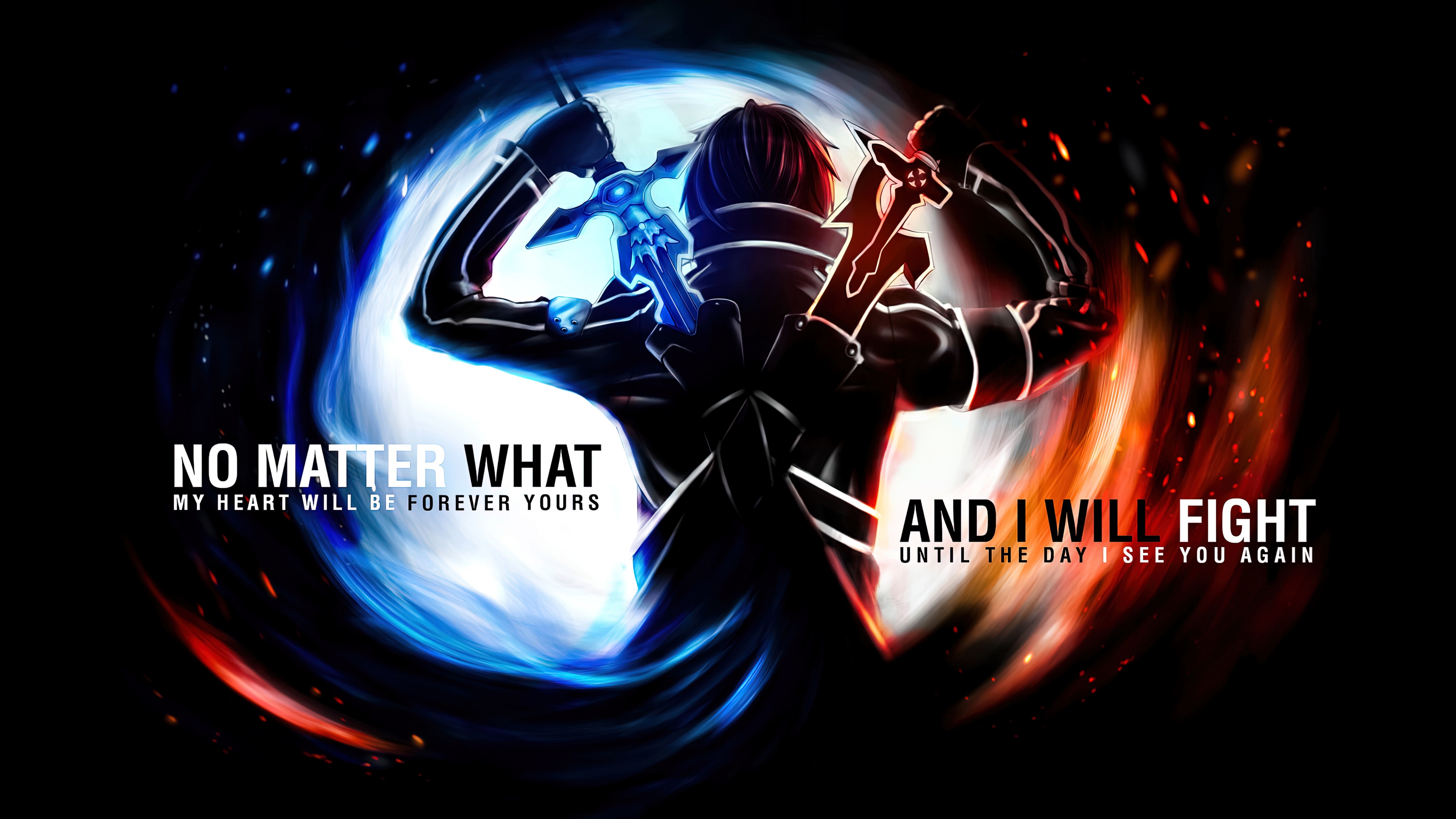 Sword Art Online Wallpaper 4K, SAO, SAO Quotes, quotes, 5K