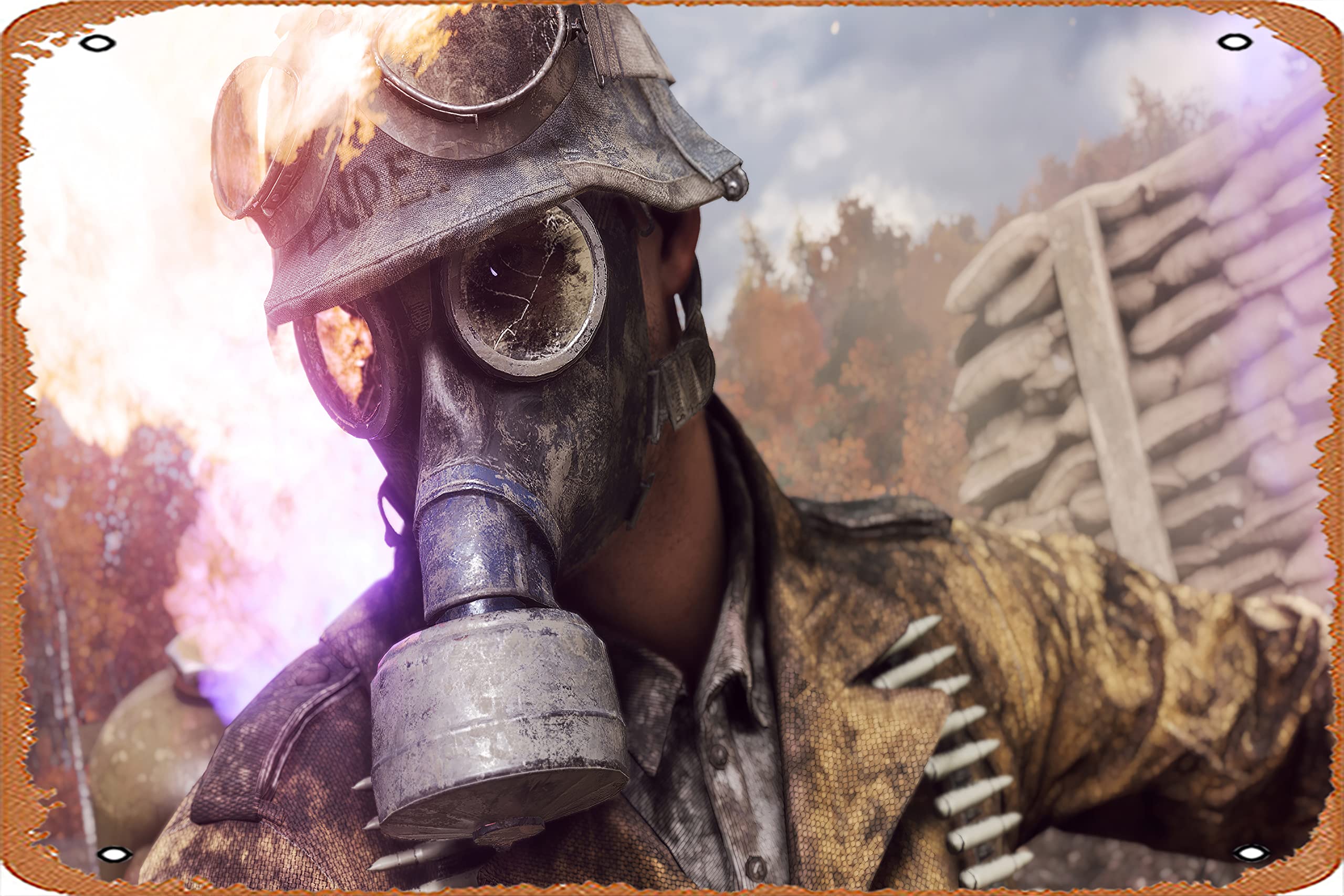 Battlefield 5 Game 4k, HD Games, 4k Wallpaper, Image, Background, Photo and Picture Poster, Metal Tin Sign, Vintage Style Wall Ornament Coffee & Bar Decor, Size 8 X 12: Posters