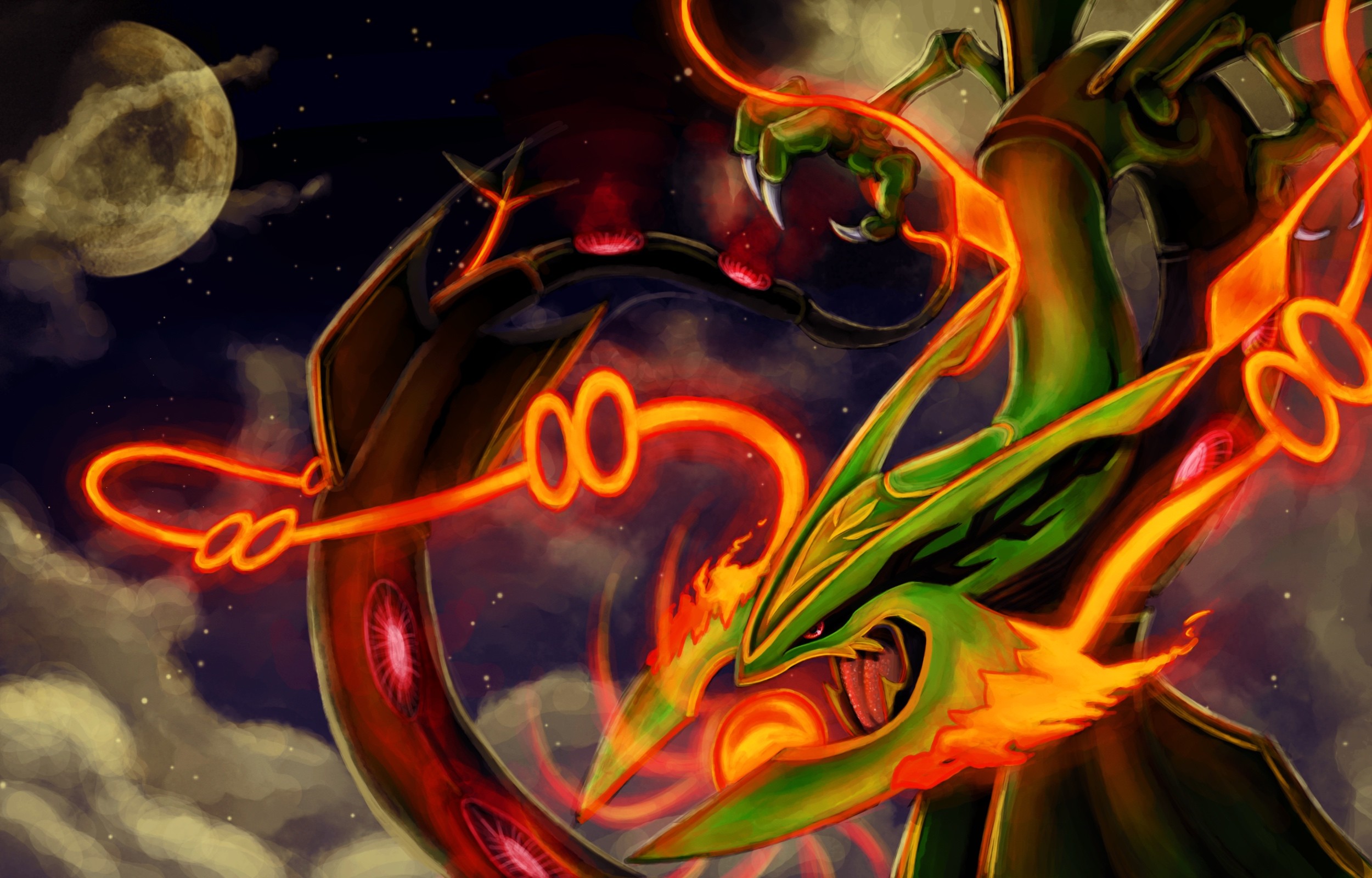 Shiny Rayquaza Wallpaper