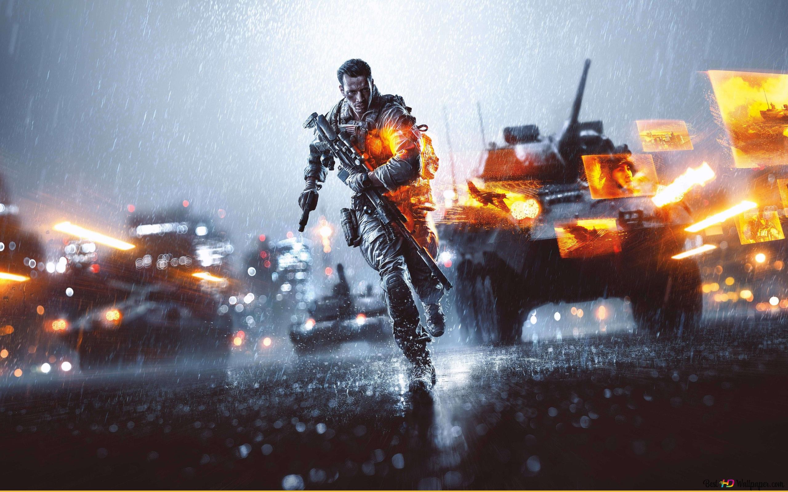 Battlefield video game series game character with tanks and guns 4K wallpaper download