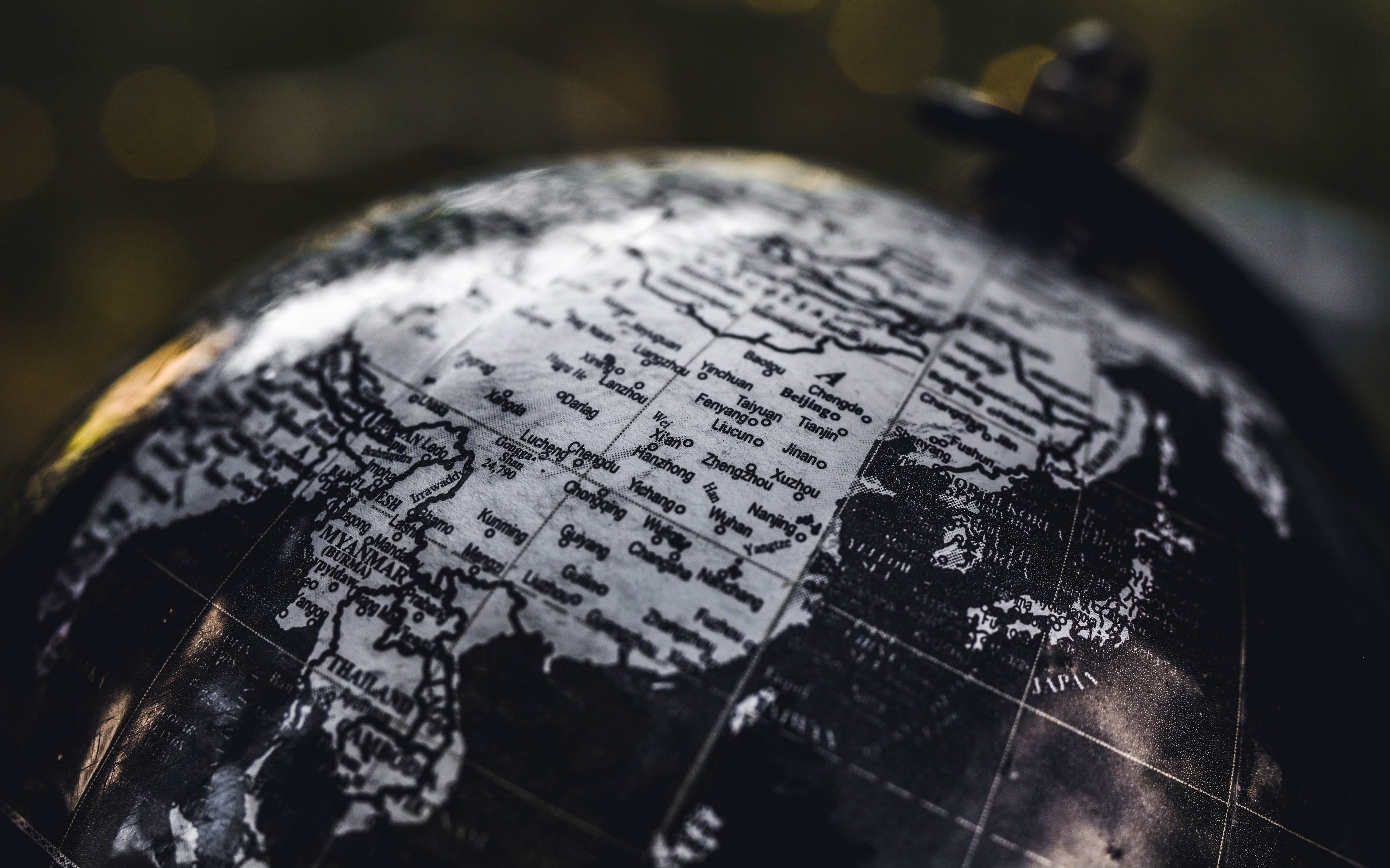 Wallpaper / 4K, globe, geography, mainland, map free download