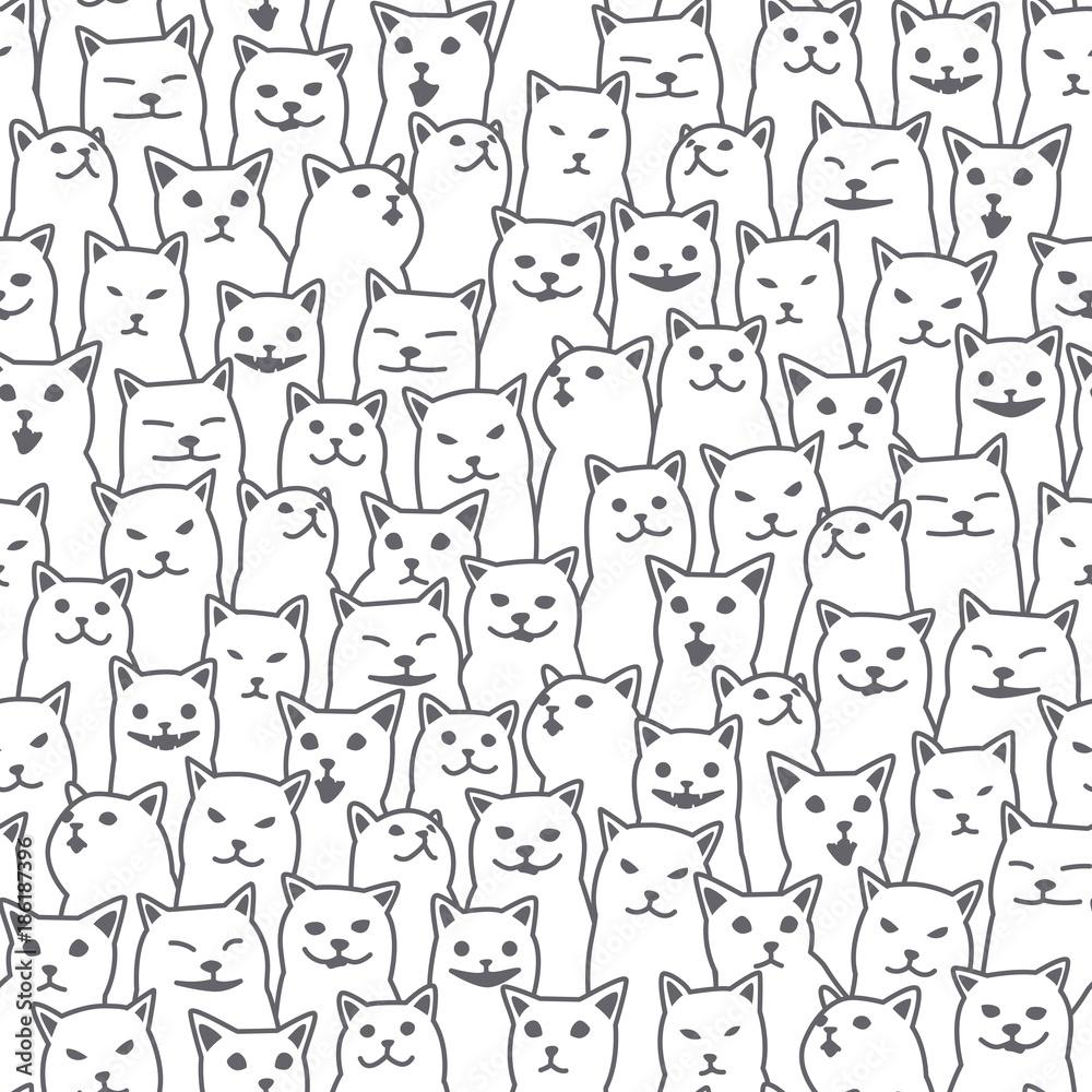 Doodle Cat Wallpaper