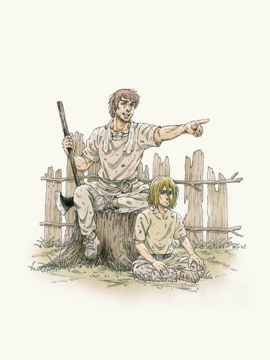 Platon - “Vinland Saga” Season 2 Promotional Arts. Custom Wallpaper For Phones Tablets + Textless Versions. Wallpaper & Textless Done By Me. “Thorfinn & Einar” Tablets (1st And 2nd), For