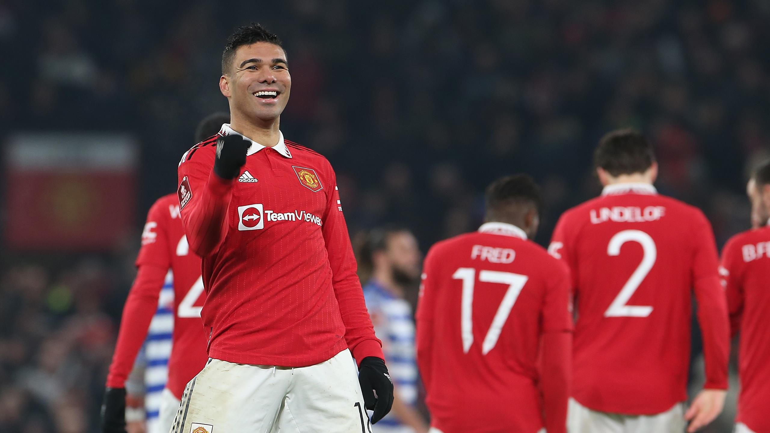 Manchester United 3 1 Reading: Casemiro Strikes Twice As United Book FA Cup Fifth Round Place