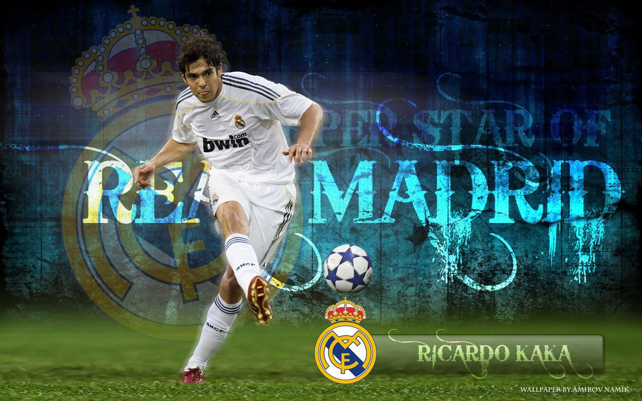 Ricardo Kaka Real Madrid Wallpaper. Download soccer and other sports wallpaper at ht. Real madrid wallpaper, Cristiano ronaldo HD wallpaper, Ronaldo real madrid