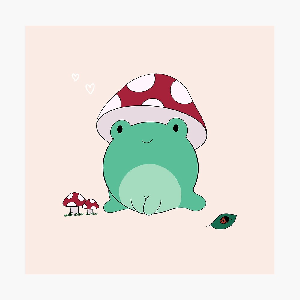 Mushroom Frog Poster