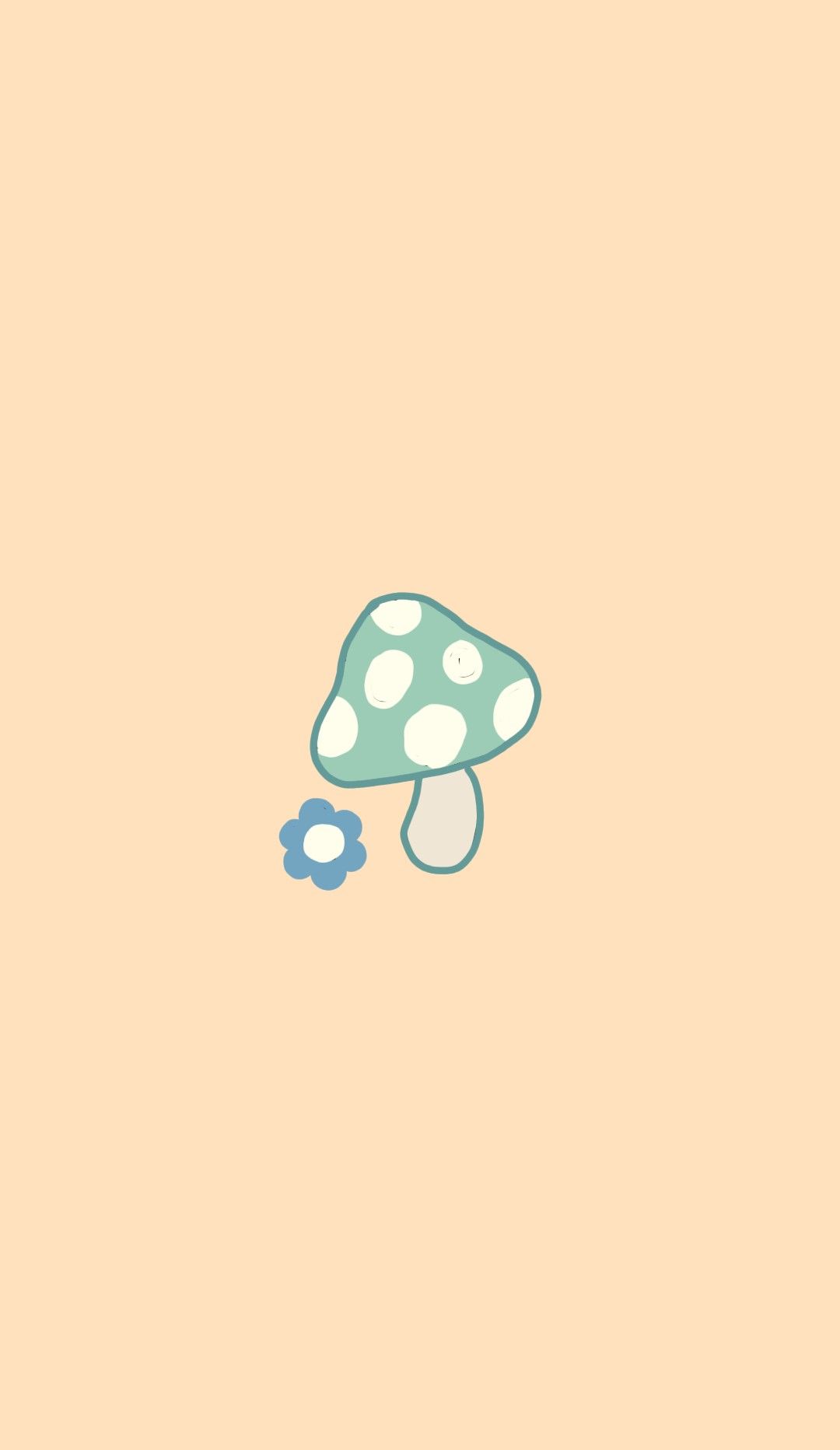 Kawaii Mushroom' Wallpaper