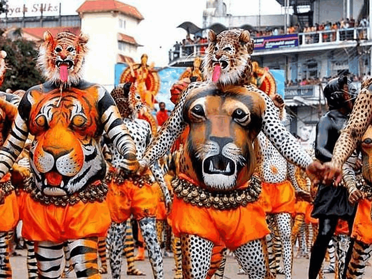 Pulikali Dance In Kerala