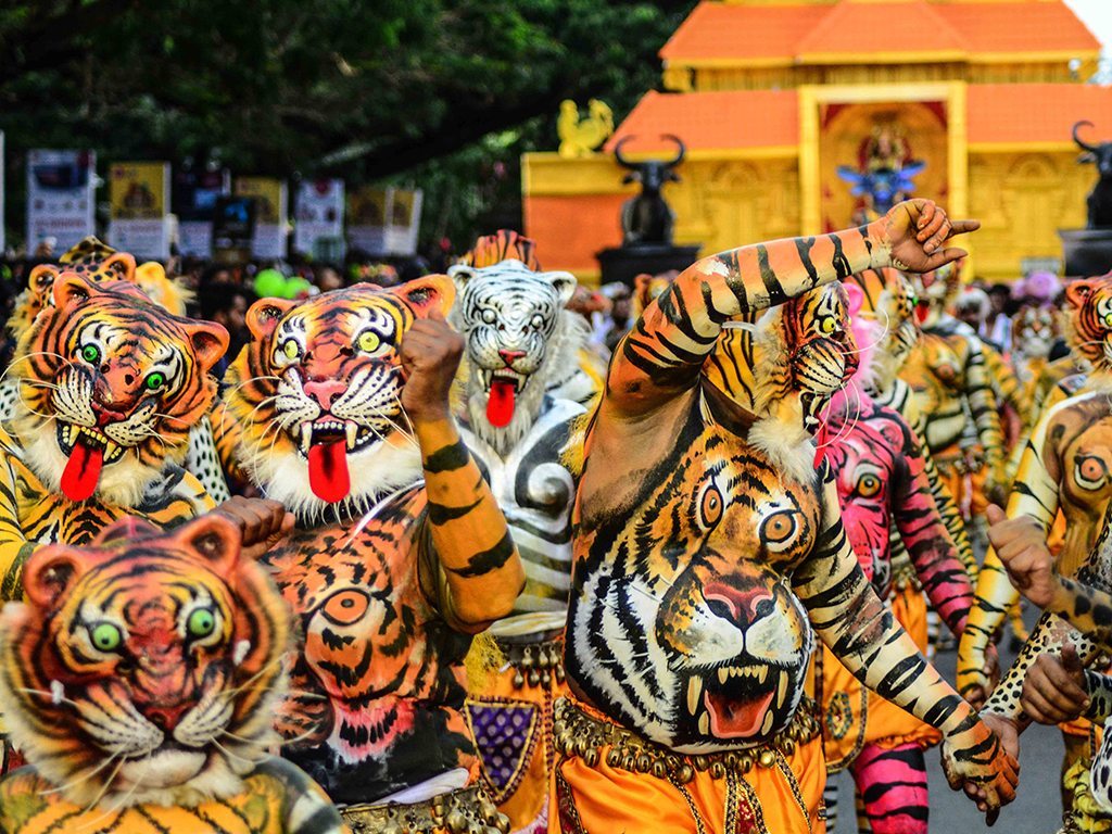 Strix Are For Kids • hinducosmos: Onam Pulikali Tiger play