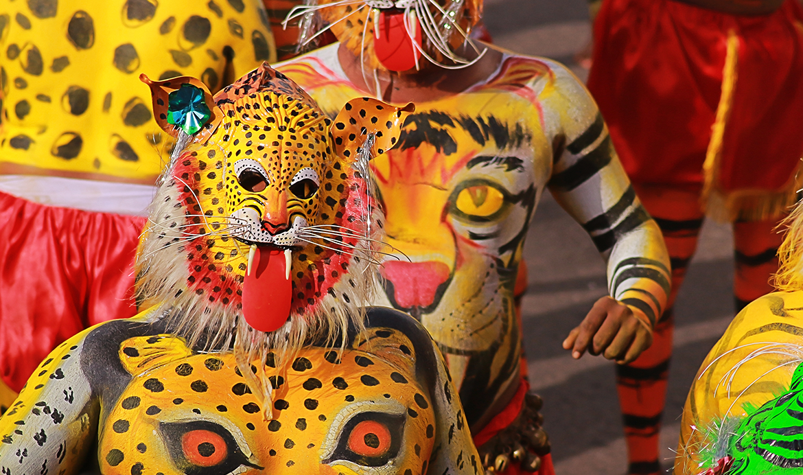Tiger Dance of Kerala